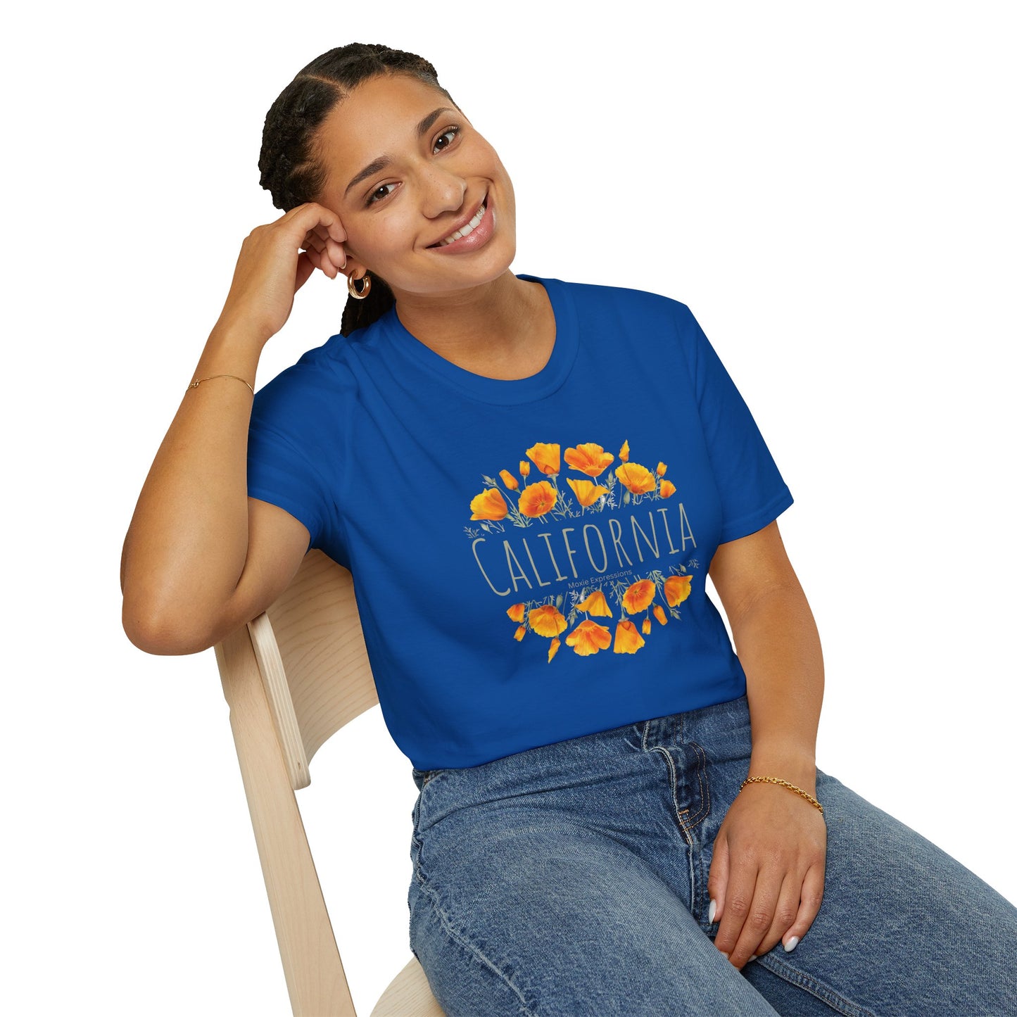 Golden Bloom Unisex Softstyle Crewneck T-Shirt