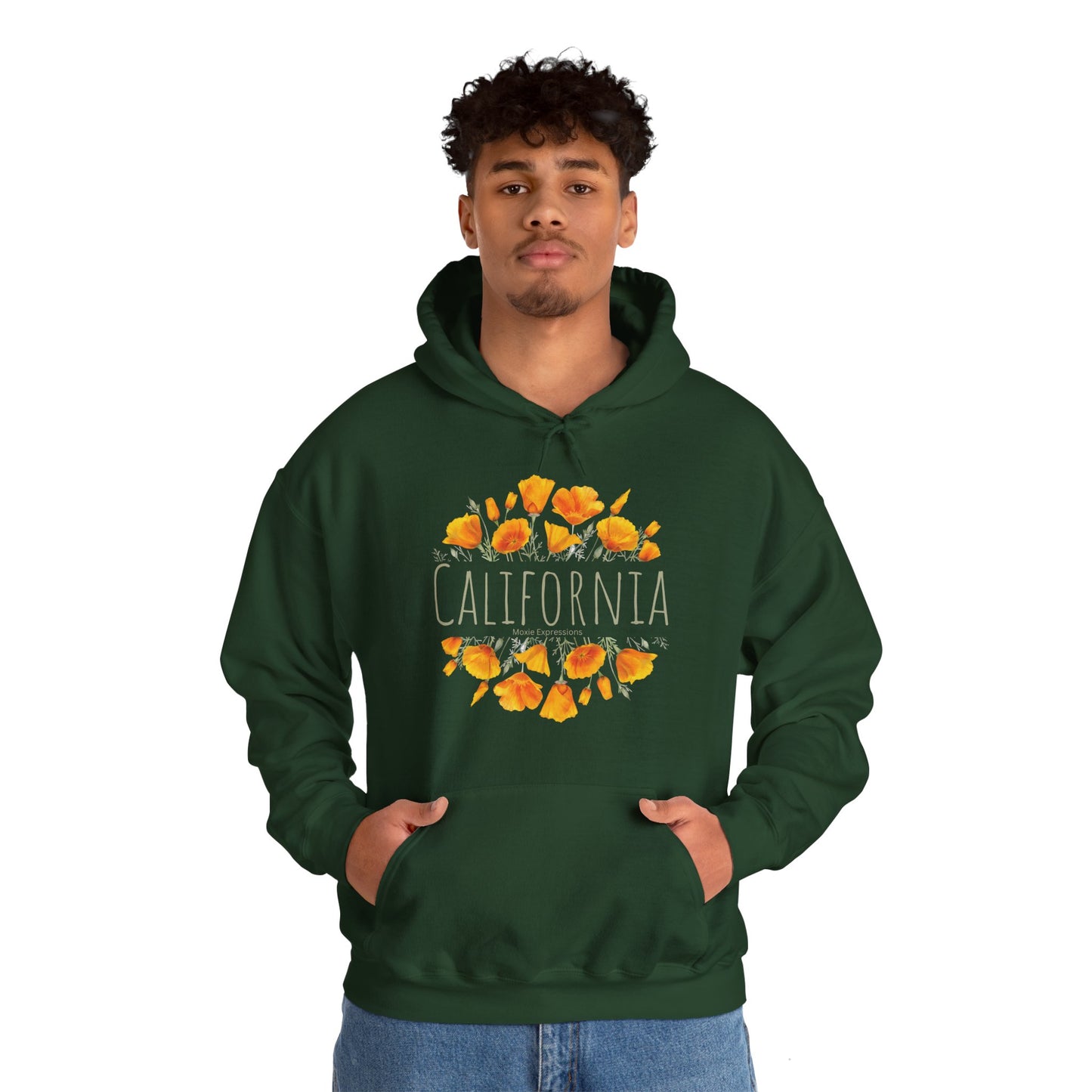 Golden Bloom Unisex Hooded Sweatshirt