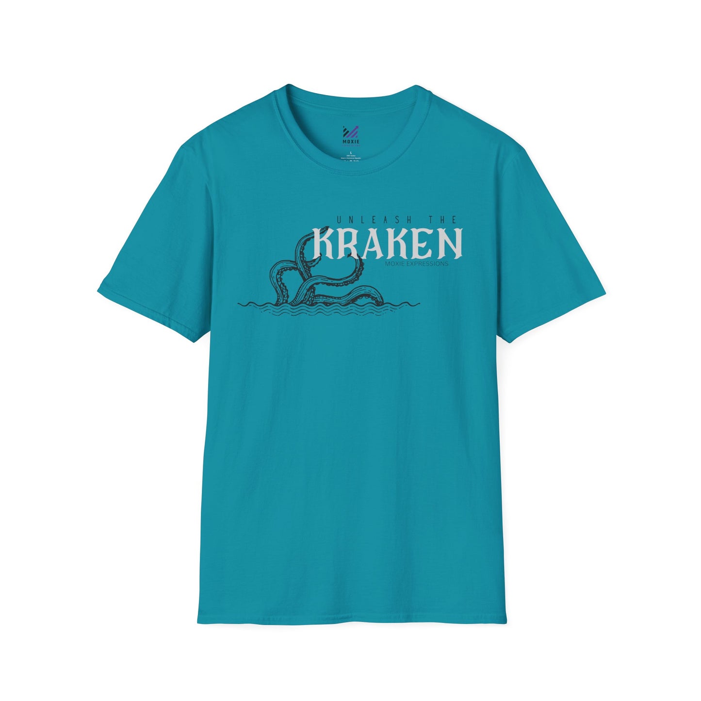Kraken Storm Unisex Softstyle Crewneck T-Shirt