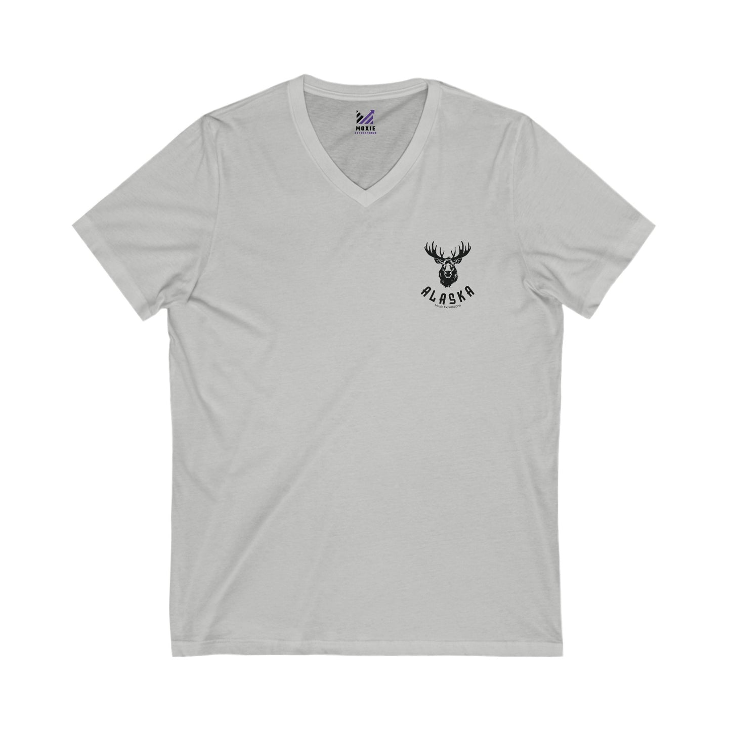 Northern Tracks Unisex Jersey Short Sleeve V-Neck Tee