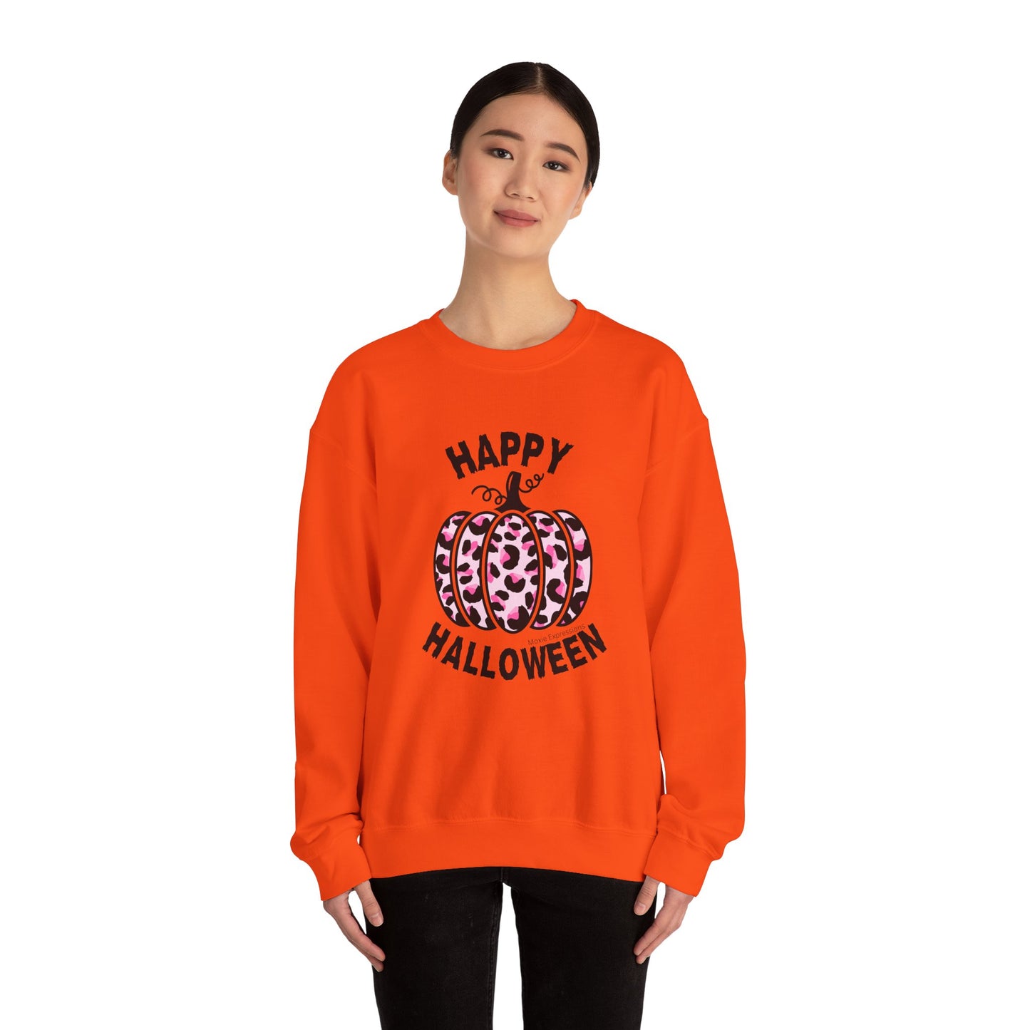 Sassy Pink Pumpkin Patch Unisex Crewneck Sweatshirt