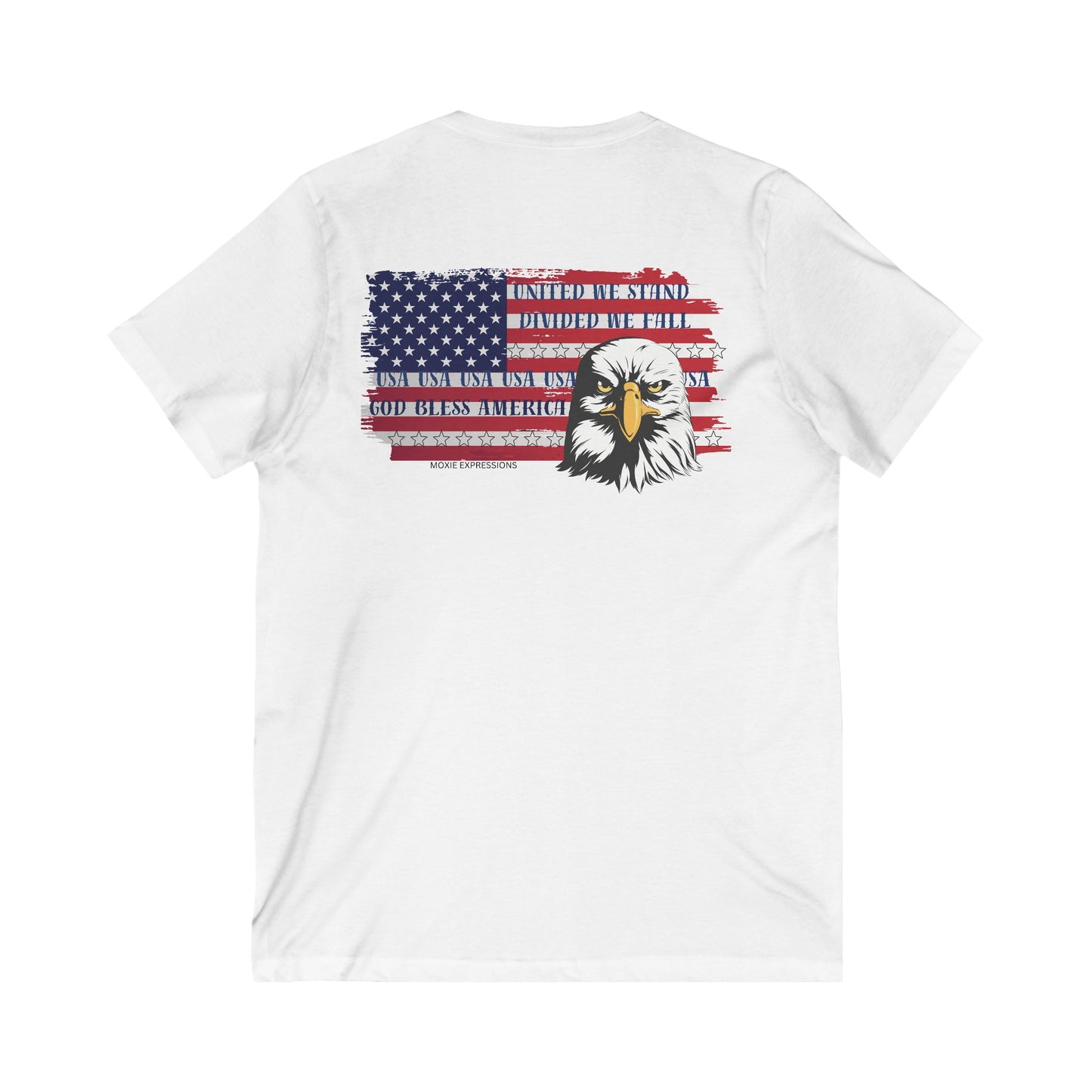 Eagle of Unity Unisex Jersey Short Sleeve V-Neck Tee