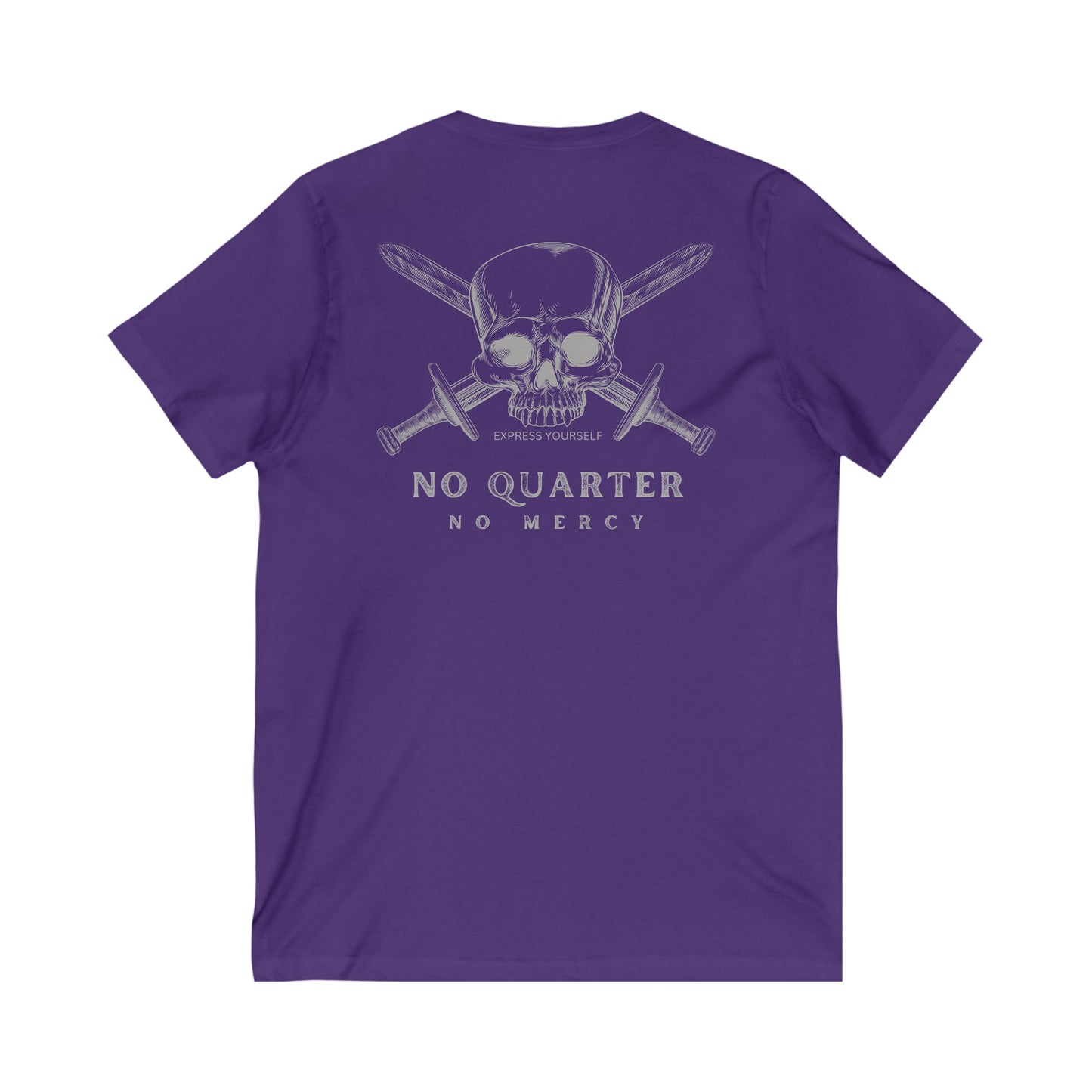 No Quarter No Mercy Unisex Jersey Short Sleeve V-Neck Tee