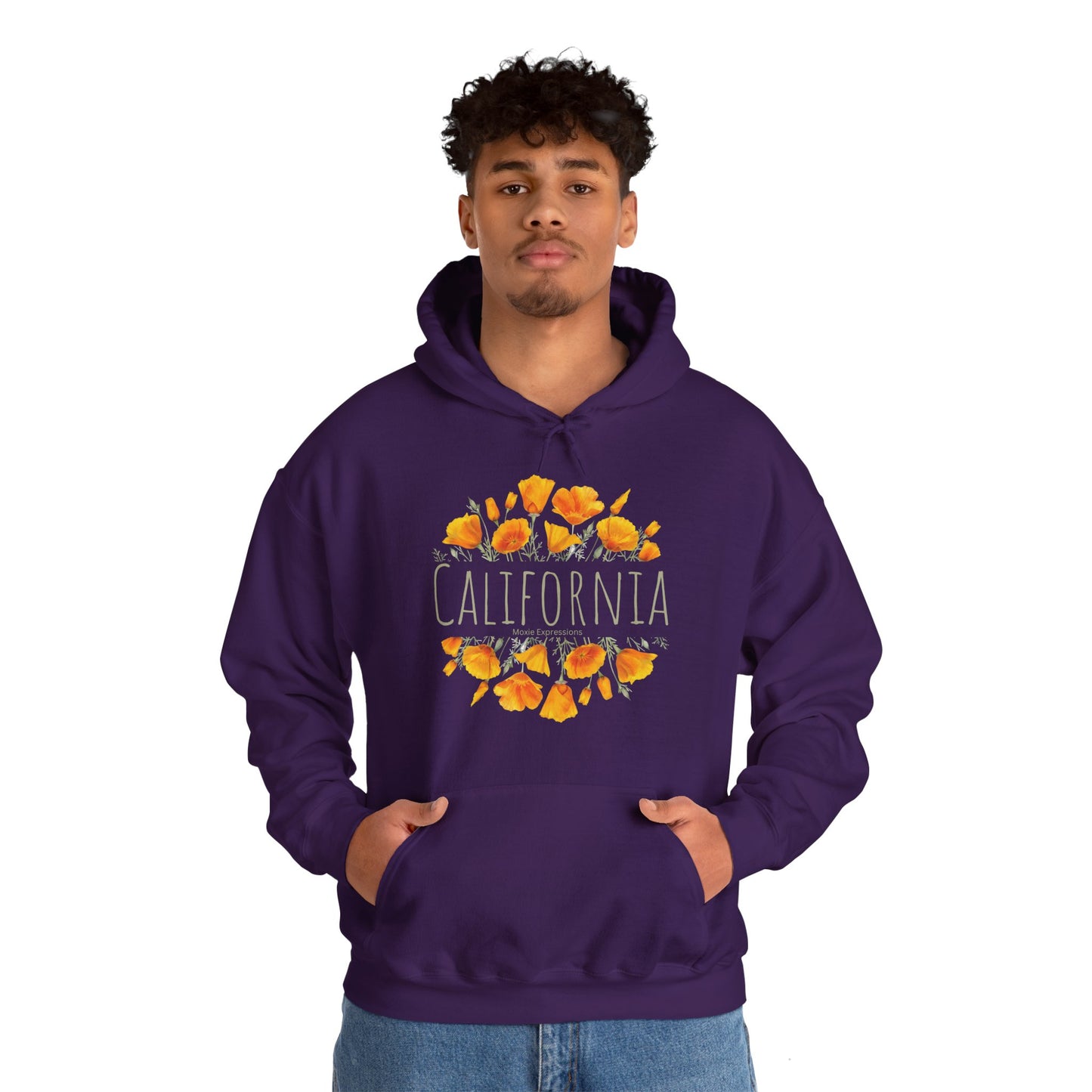 Golden Bloom Unisex Hooded Sweatshirt