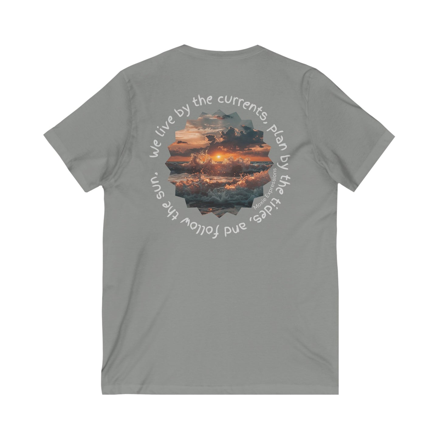 Chase the Horizon Unisex Jersey Short Sleeve V-Neck Tee