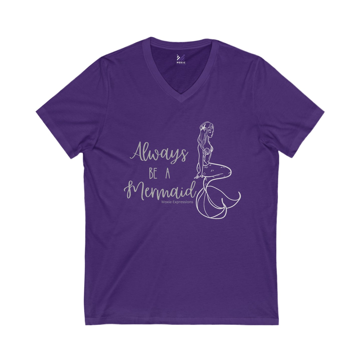 Mystic Mermaid Unisex Jersey Short Sleeve V-Neck Tee