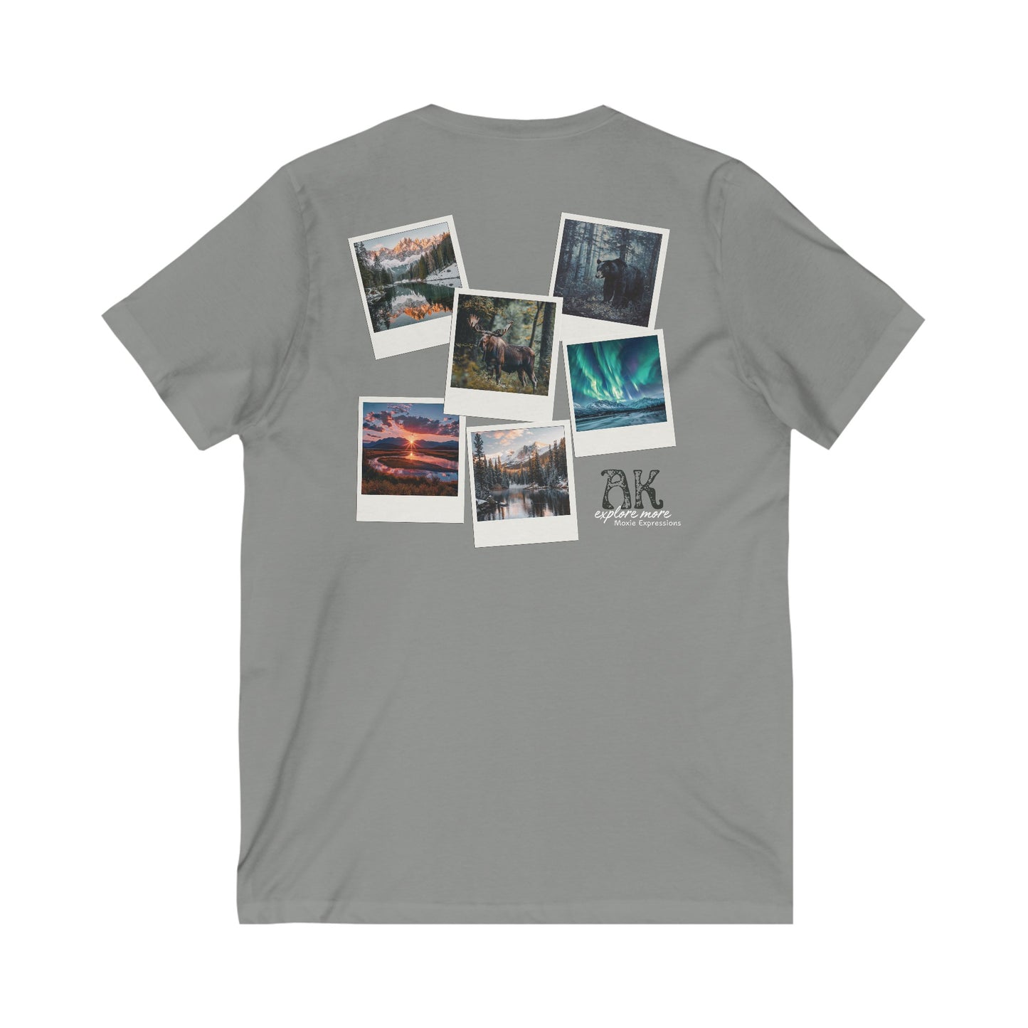 Alaska Explore More Unisex Jersey Short Sleeve V-Neck Tee