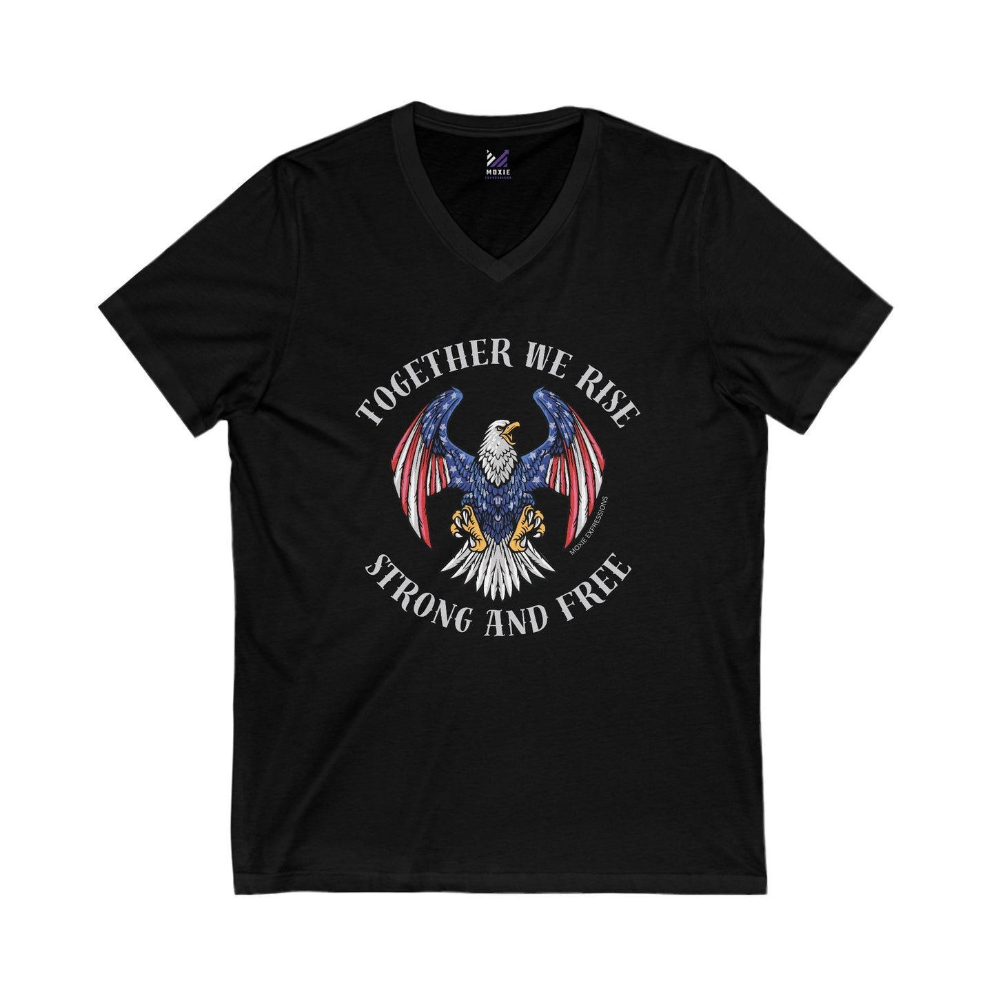Wings of Unity Unisex Jersey Short Sleeve V-Neck Tee