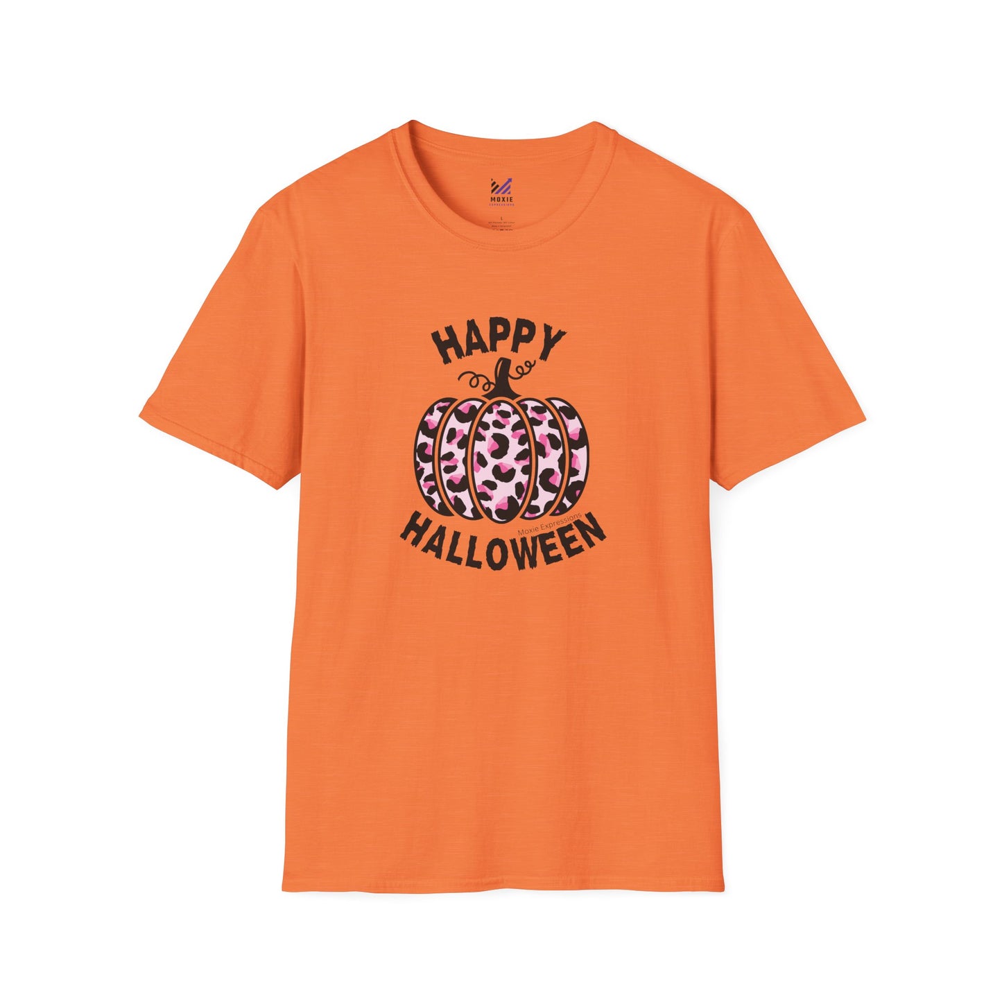 Sassy Pink Pumpkin Patch Unisex Softstyle Crewneck T-Shirt