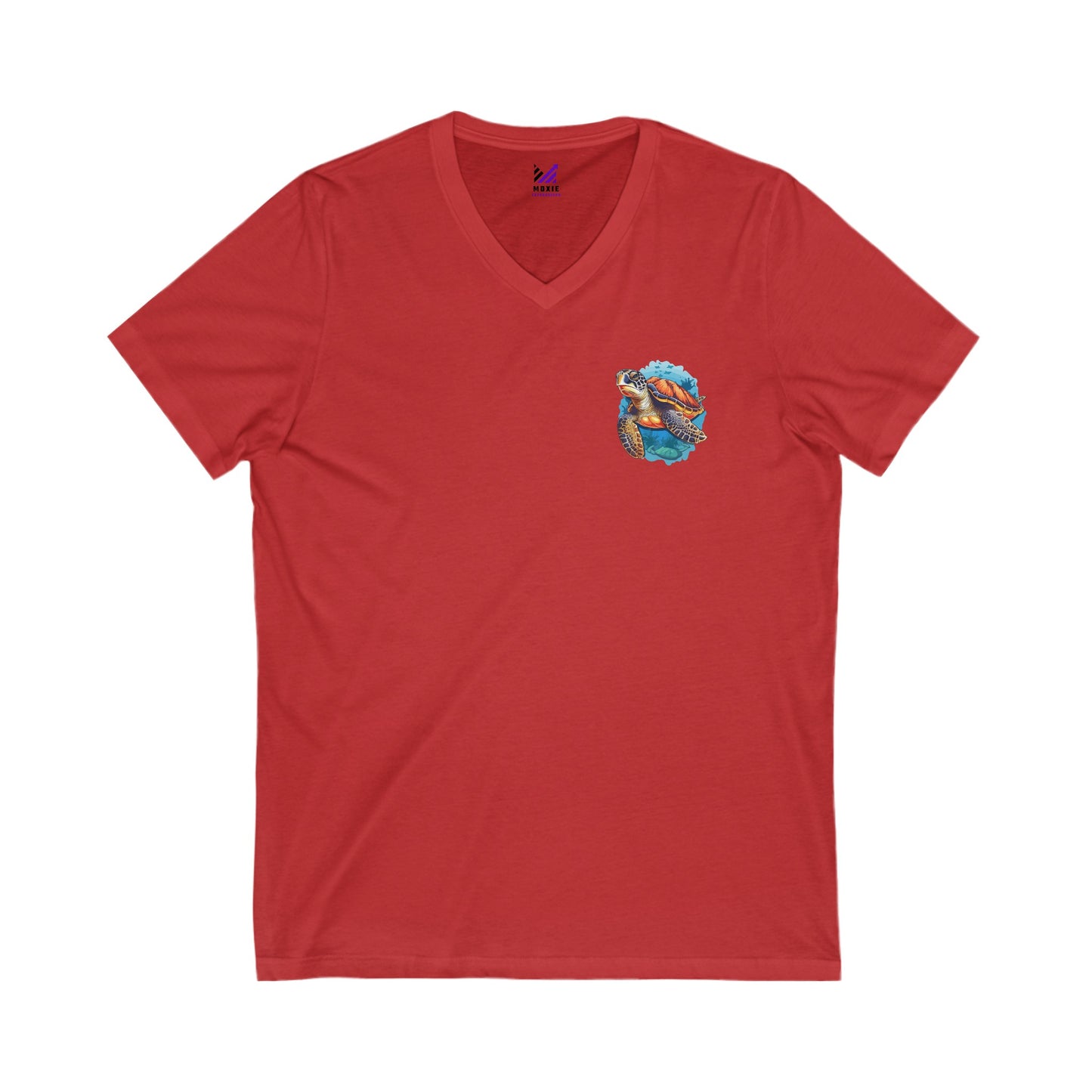 Tidal Tranquility Unisex Jersey Short Sleeve V-Neck Tee