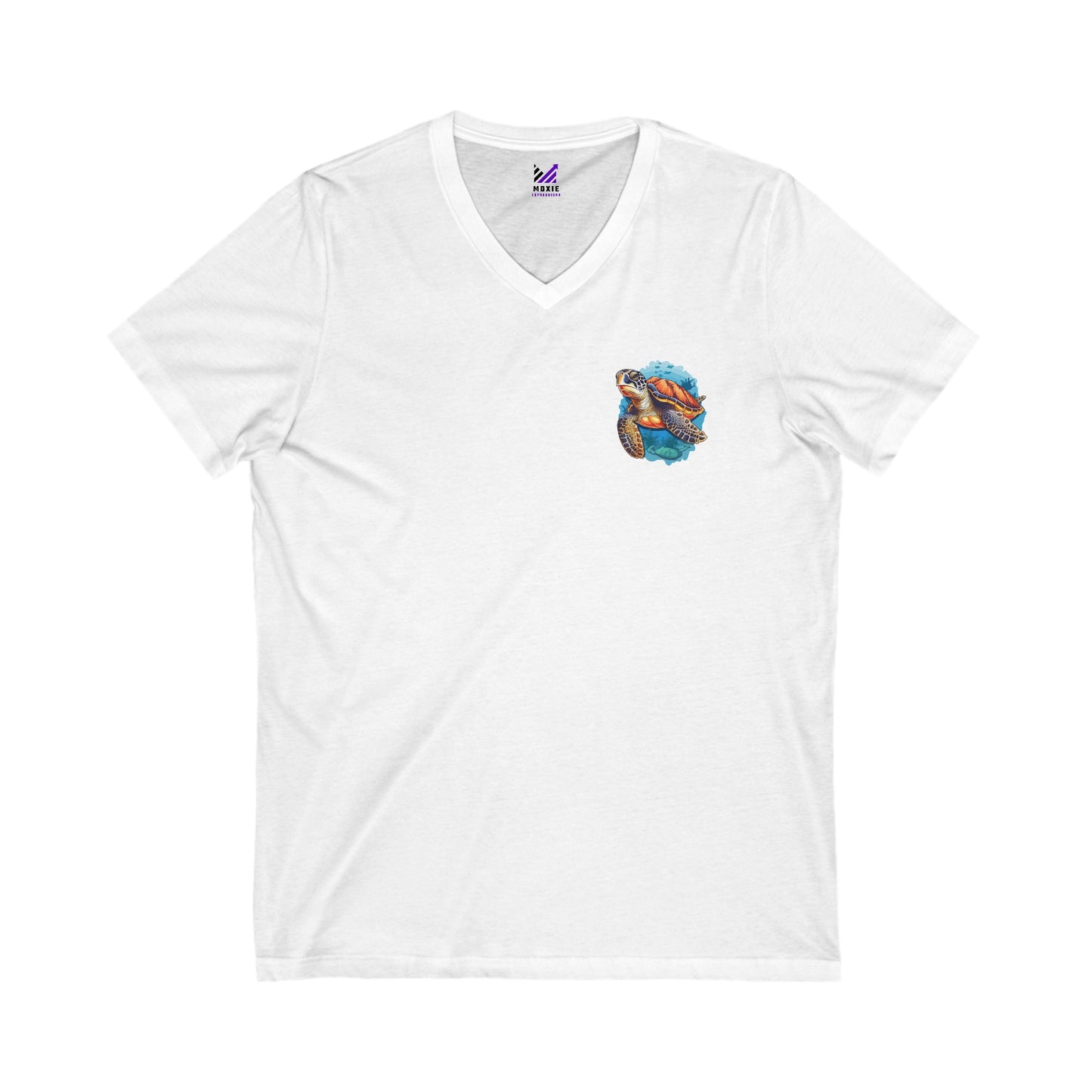 Tidal Tranquility Unisex Jersey Short Sleeve V-Neck Tee