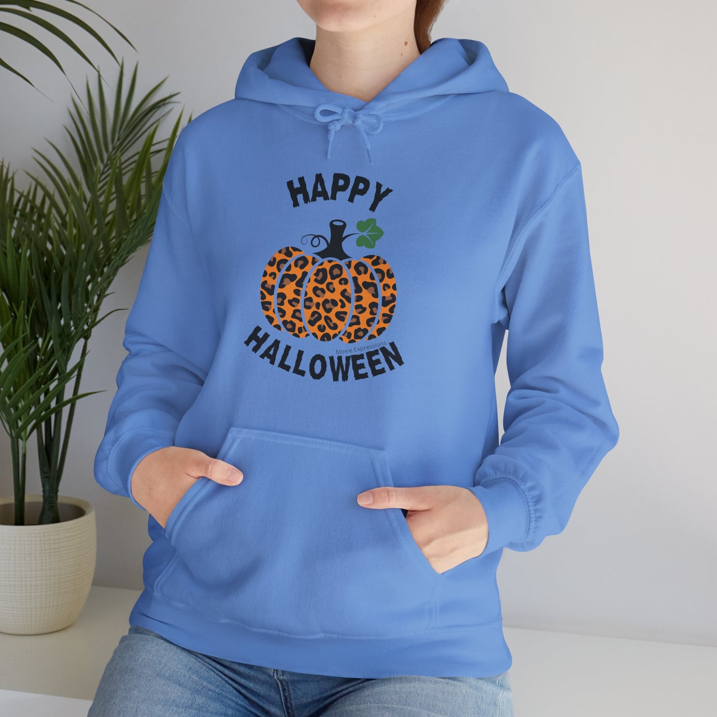 Cheetah Chic Pumpkin Patch Unisex Hooded Sweatshirt