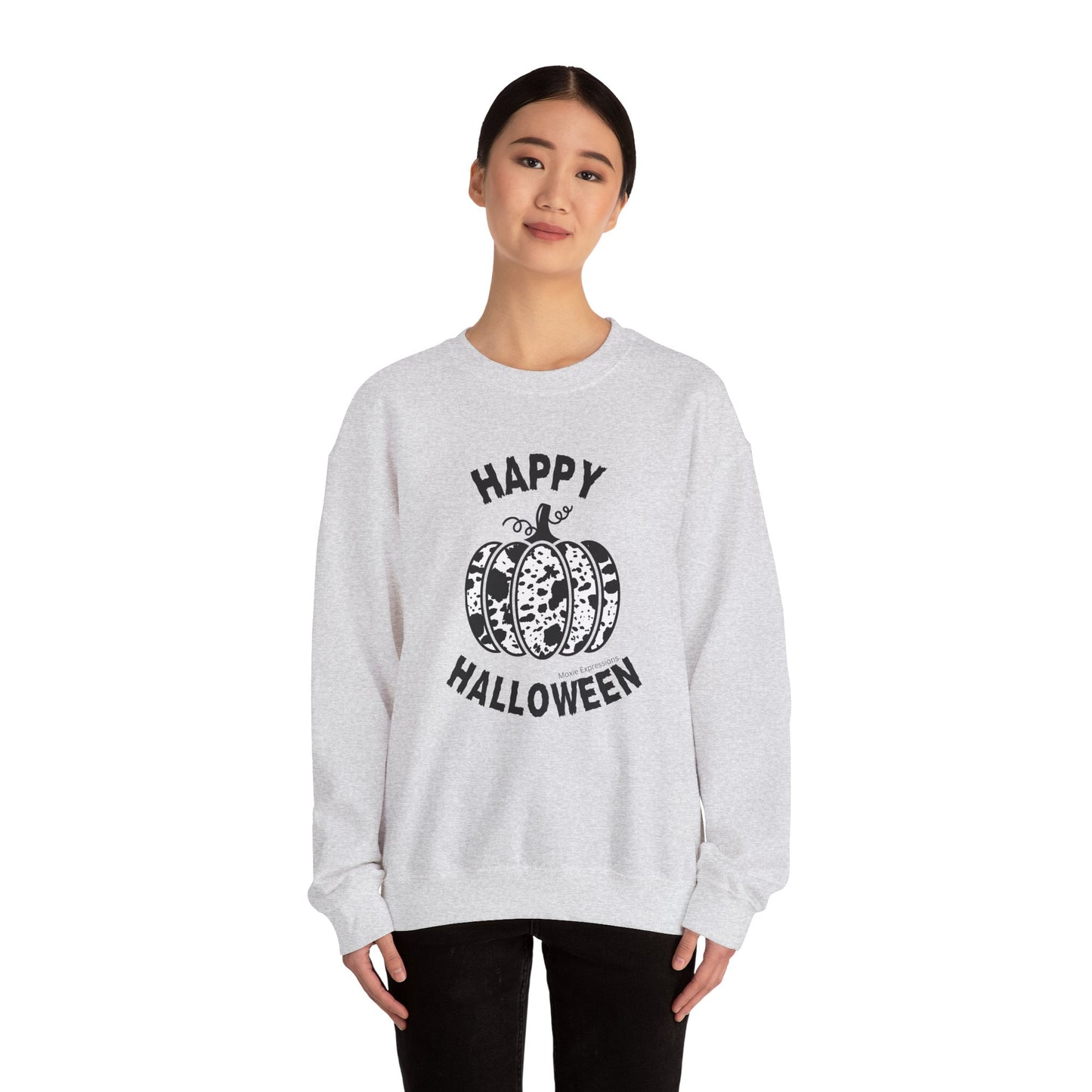 Cow Pumpkin Patch Unisex Crewneck Sweatshirt