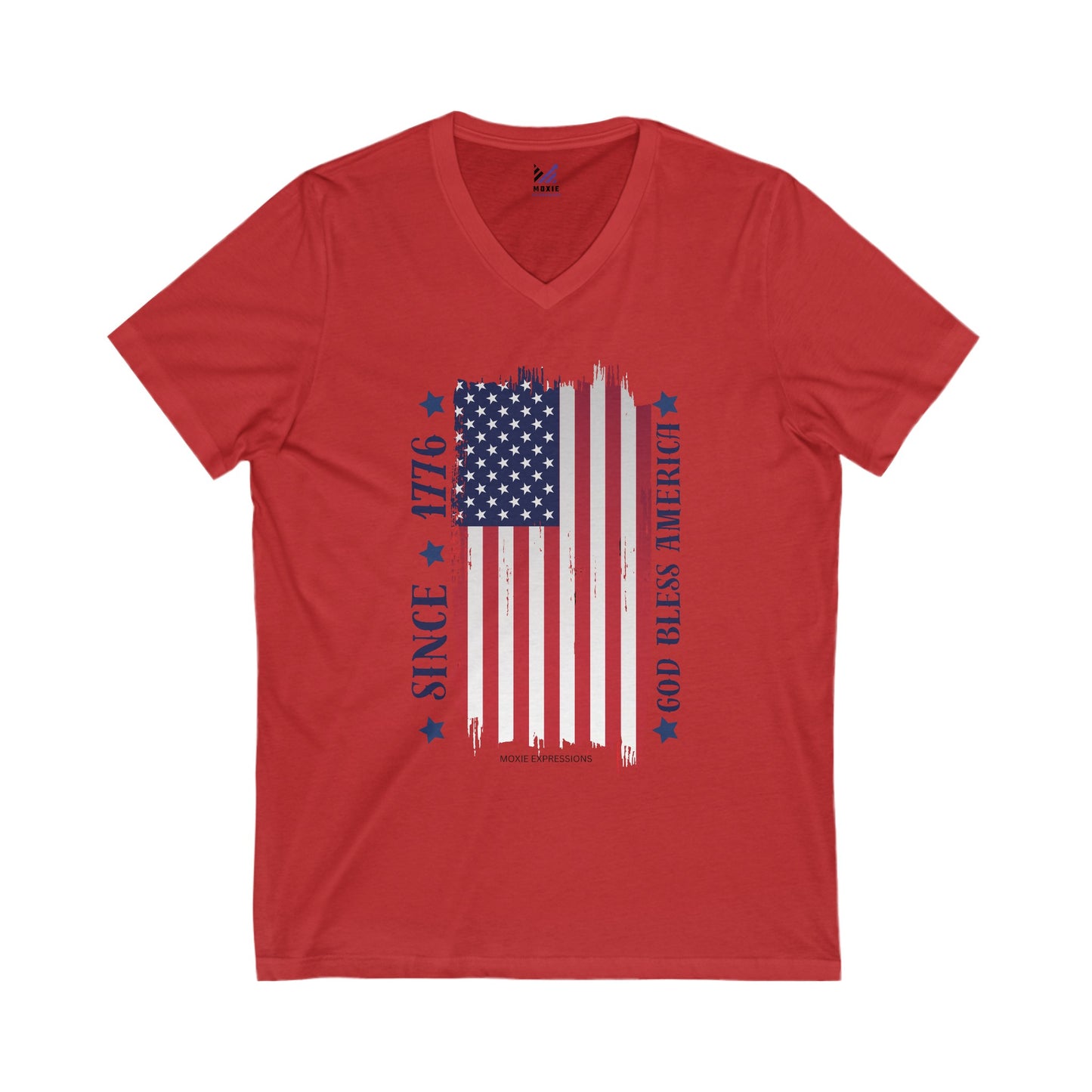 Patriot's Pride Unisex Jersey Short Sleeve V-Neck Tee