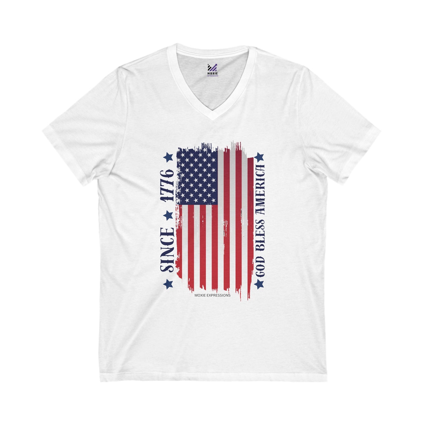 Patriot's Pride Unisex Jersey Short Sleeve V-Neck Tee