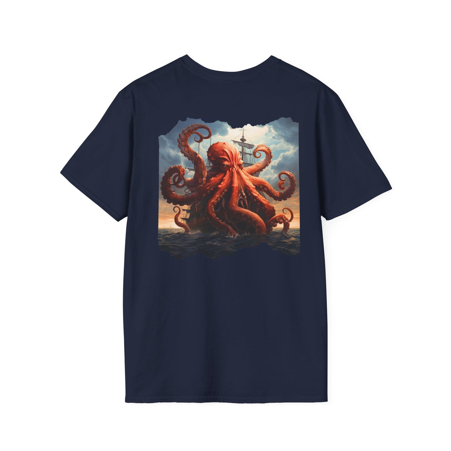 Kraken Storm Unisex Softstyle Crewneck T-Shirt