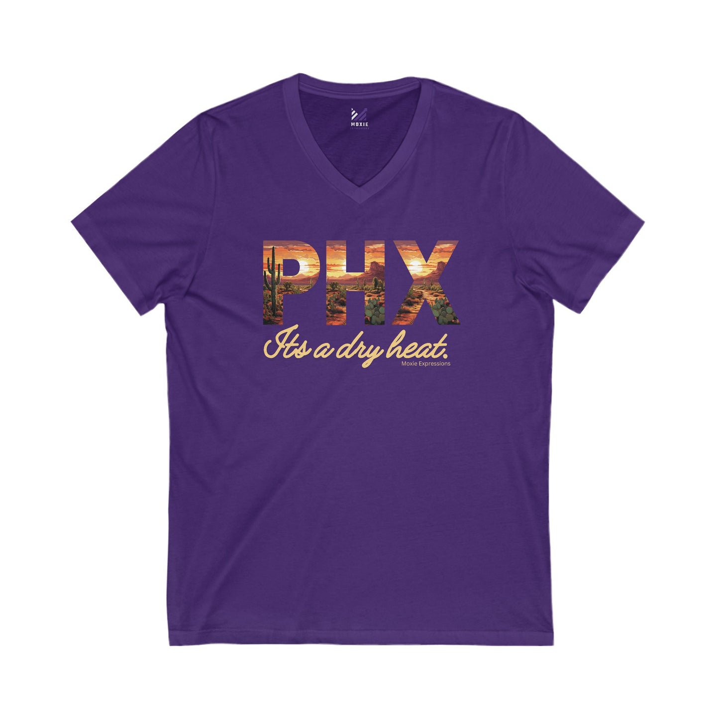 Desert Embrace Unisex Jersey Short Sleeve V-Neck Tee