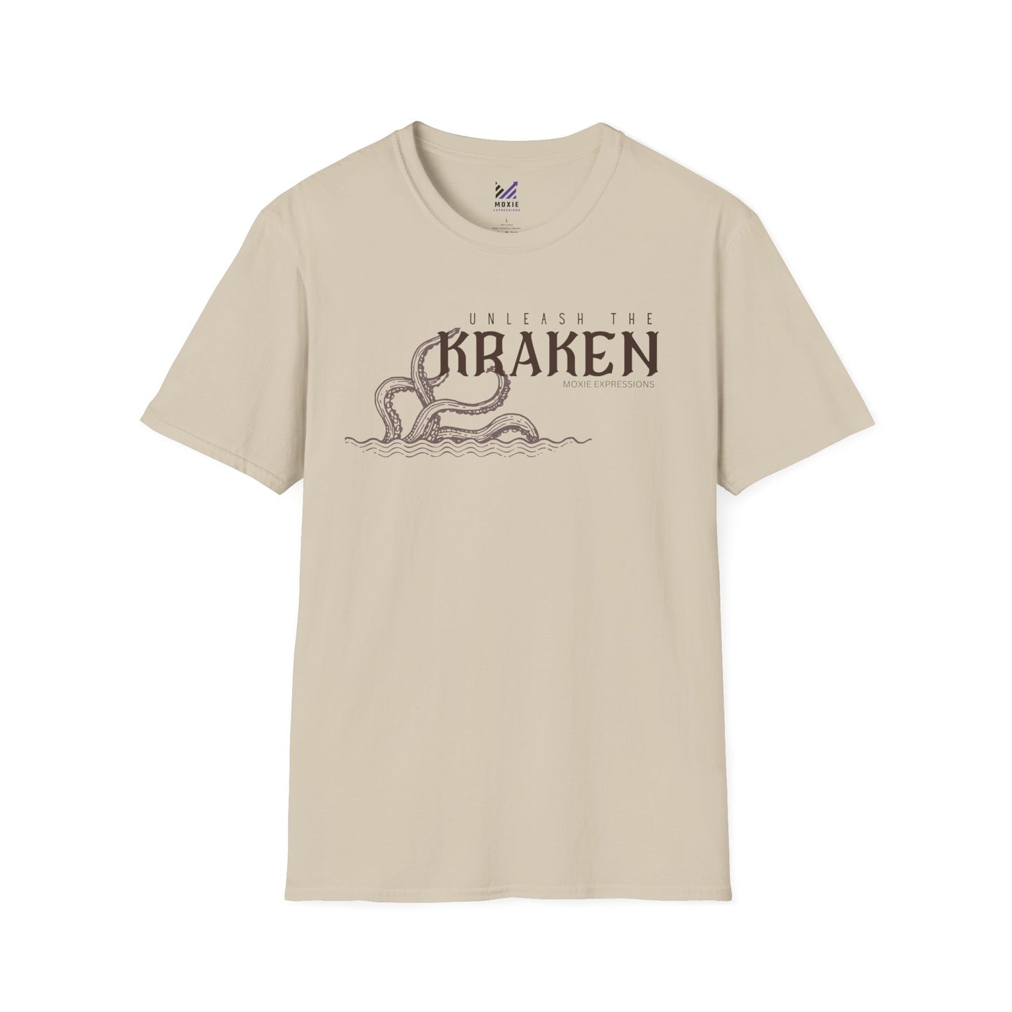 Kraken Storm Unisex Softstyle Crewneck T-Shirt