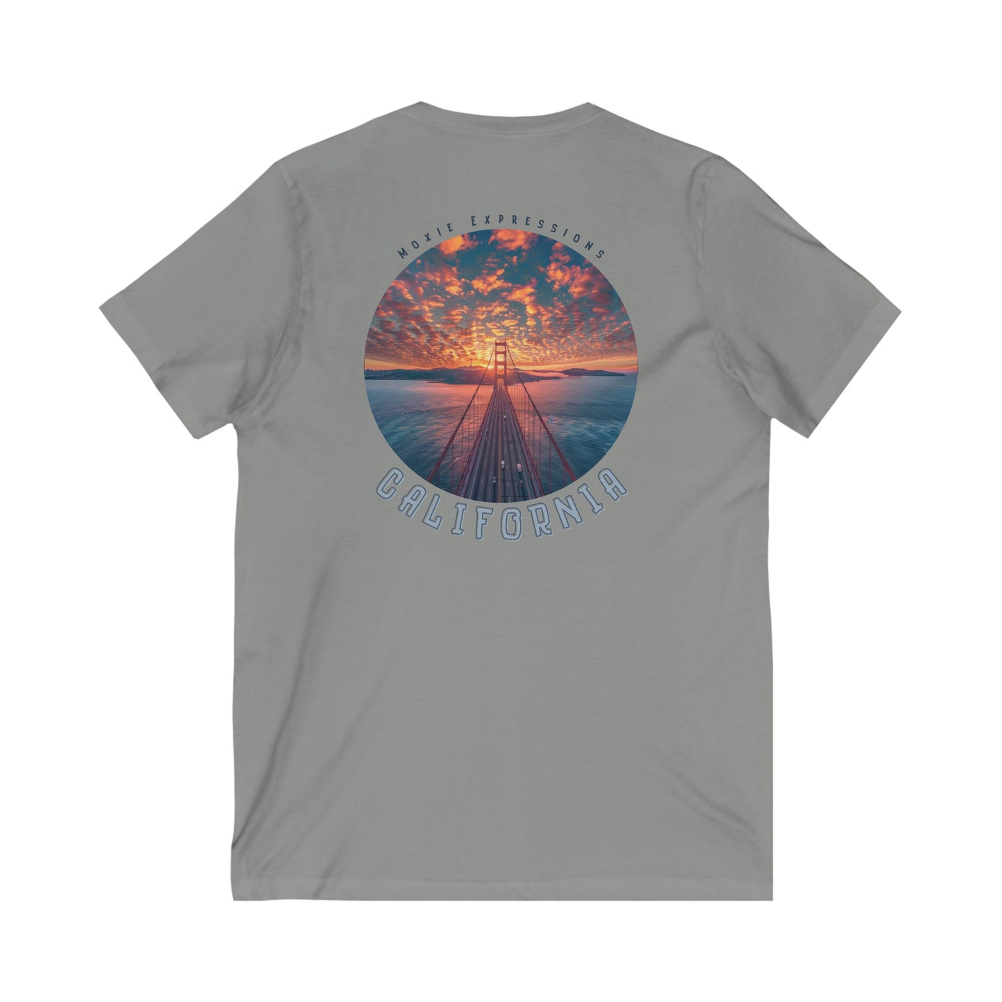 California Horizon Unisex Jersey Short Sleeve V-Neck Tee