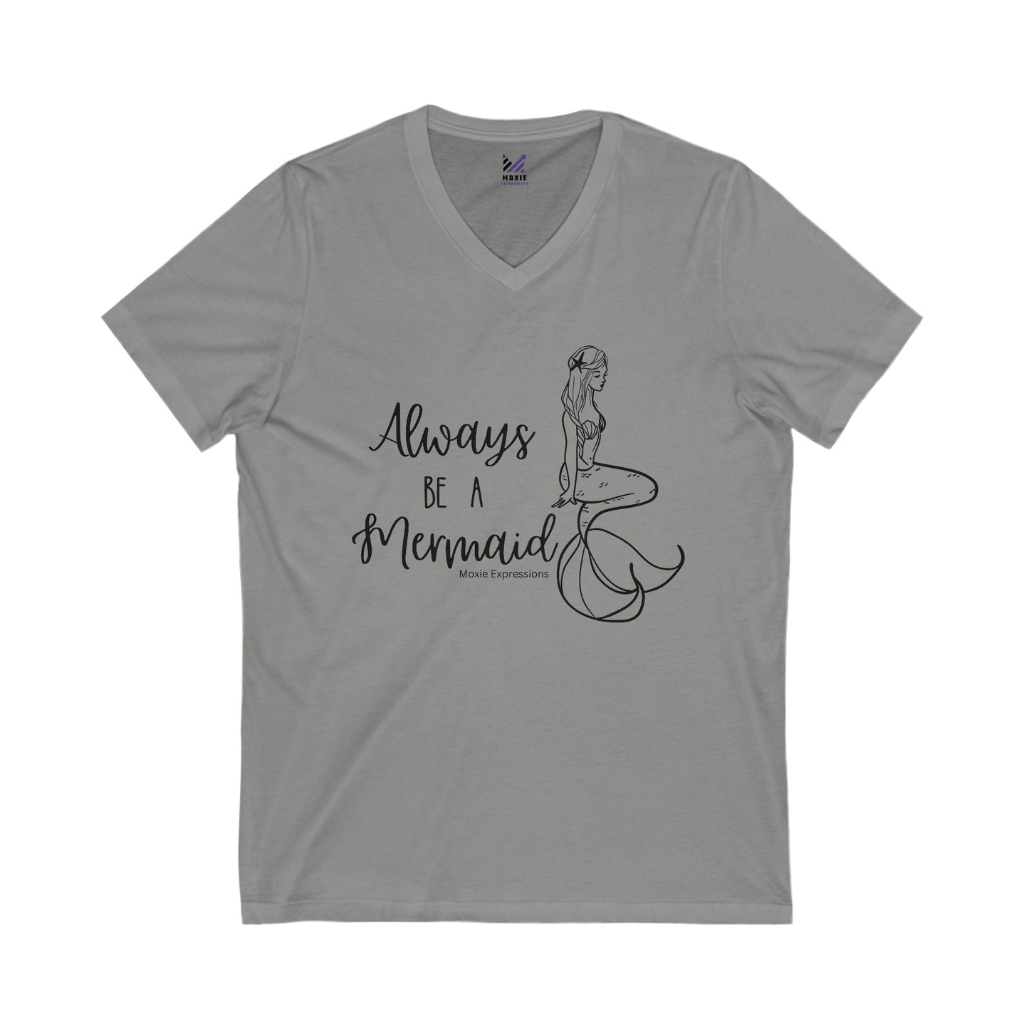 Mystic Mermaid Unisex Jersey Short Sleeve V-Neck Tee