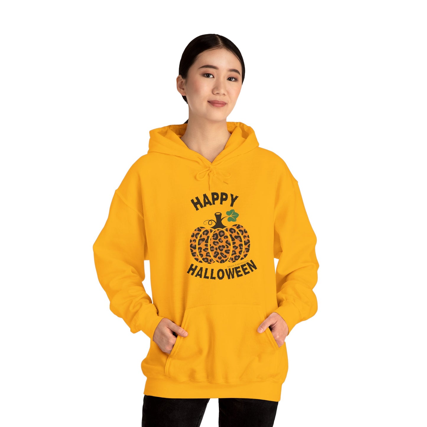 Cheetah Chic Pumpkin Patch Unisex Hooded Sweatshirt