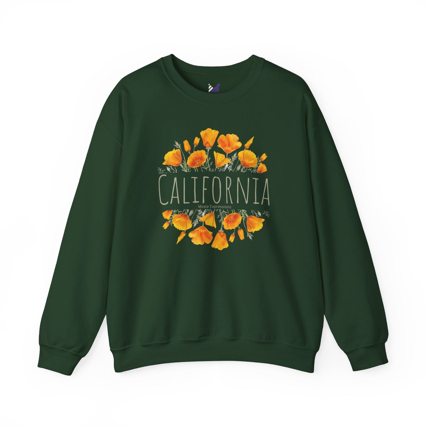 Golden Bloom Unisex Crewneck Sweatshirt