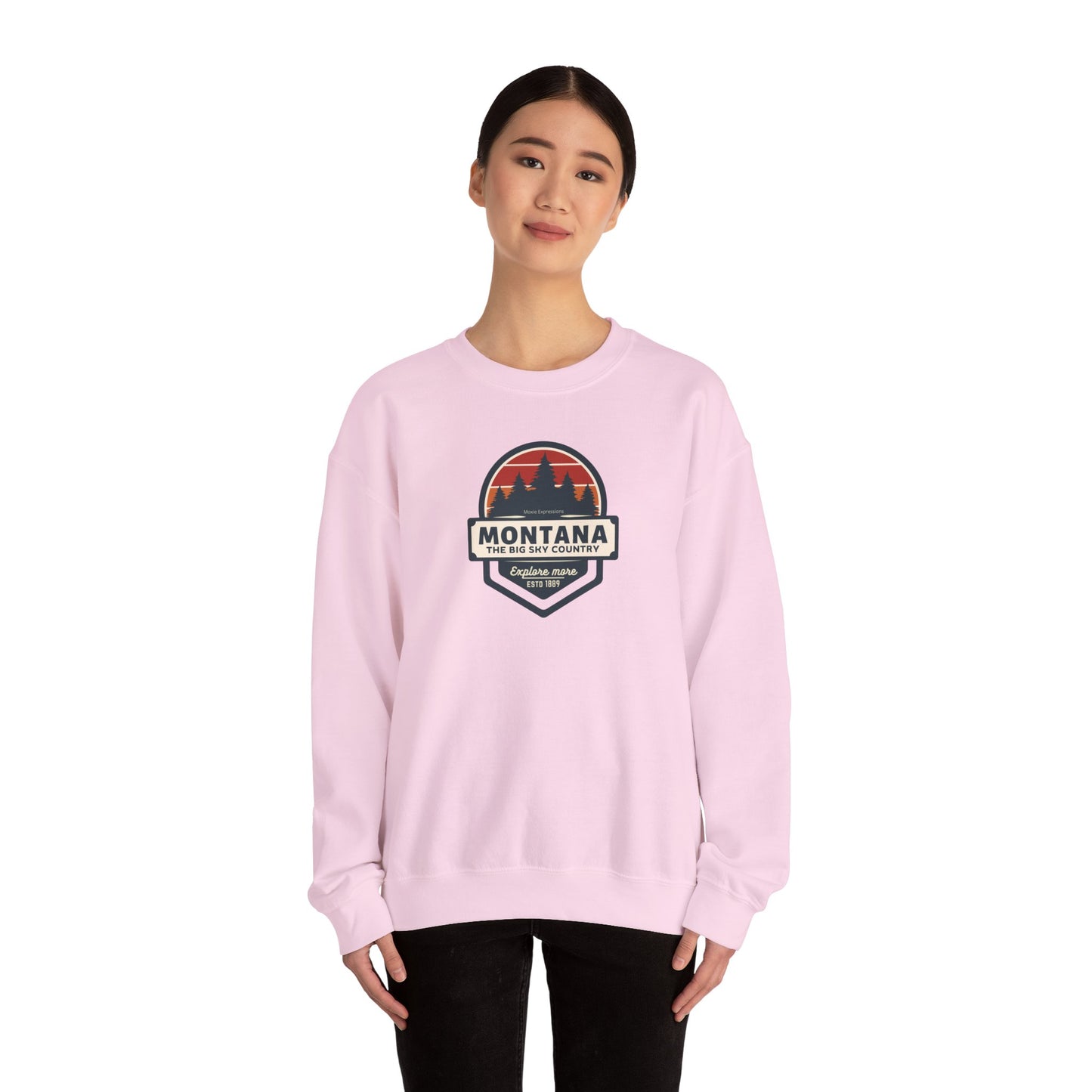 Montana Big Sky "Explore More" Unisex Crewneck Sweatshirt