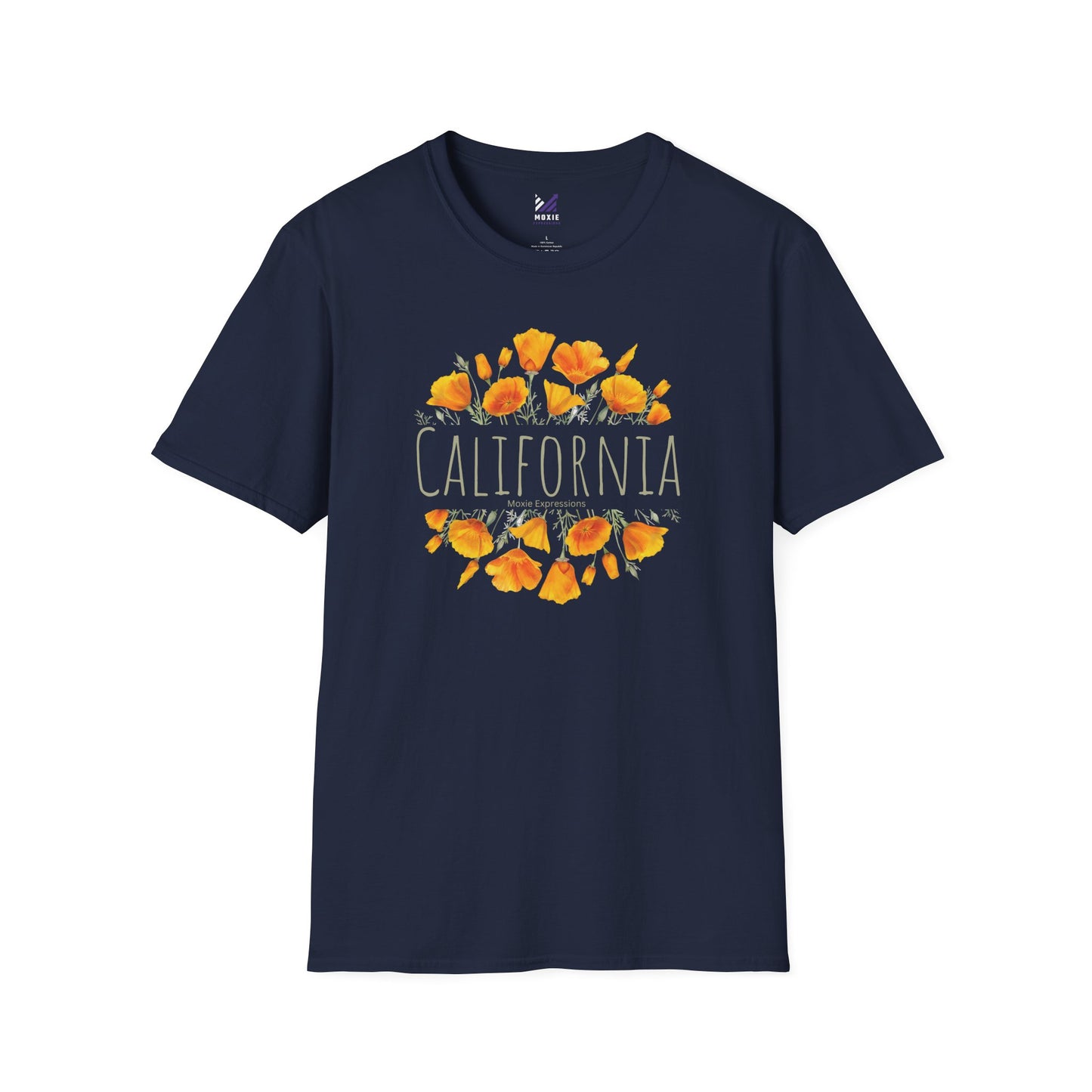 Golden Bloom Unisex Softstyle Crewneck T-Shirt