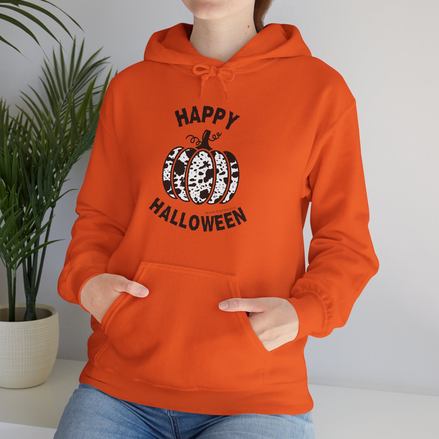 Cow Pumpkin Patch Unisex Hooded Sweatshirt