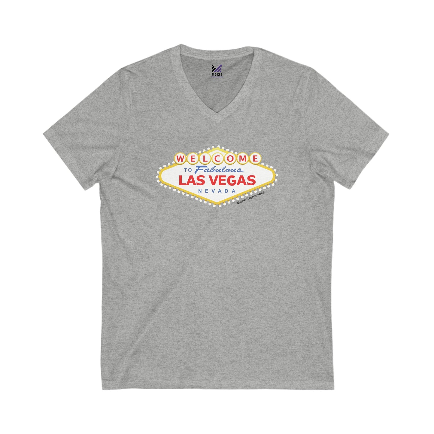 Vegas Vibes Unisex Jersey Short Sleeve V-Neck Tee
