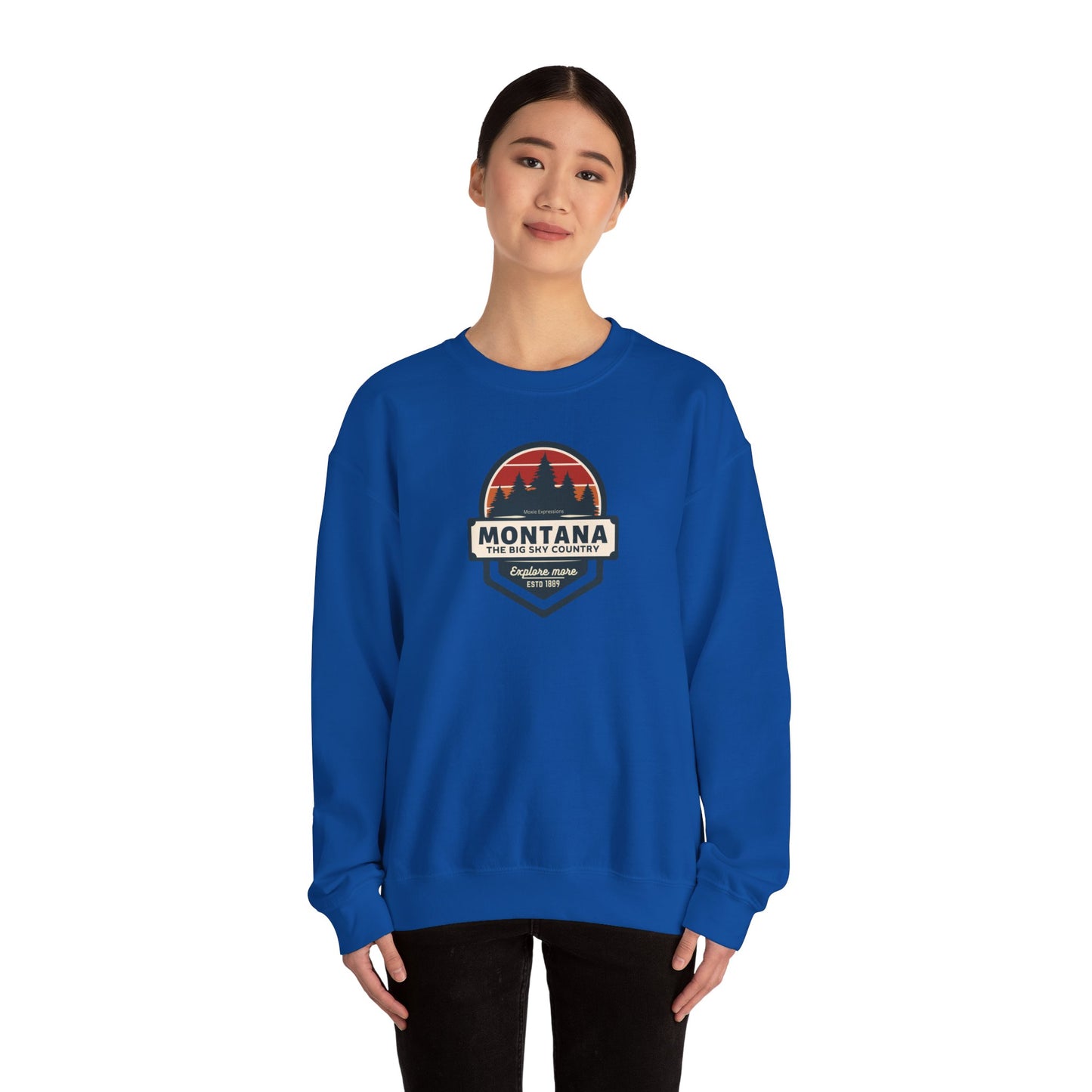 Montana Big Sky "Explore More" Unisex Crewneck Sweatshirt