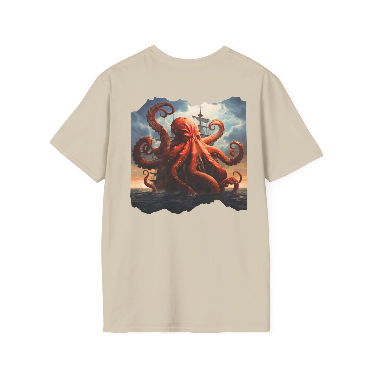 Kraken Storm Unisex Softstyle Crewneck T-Shirt