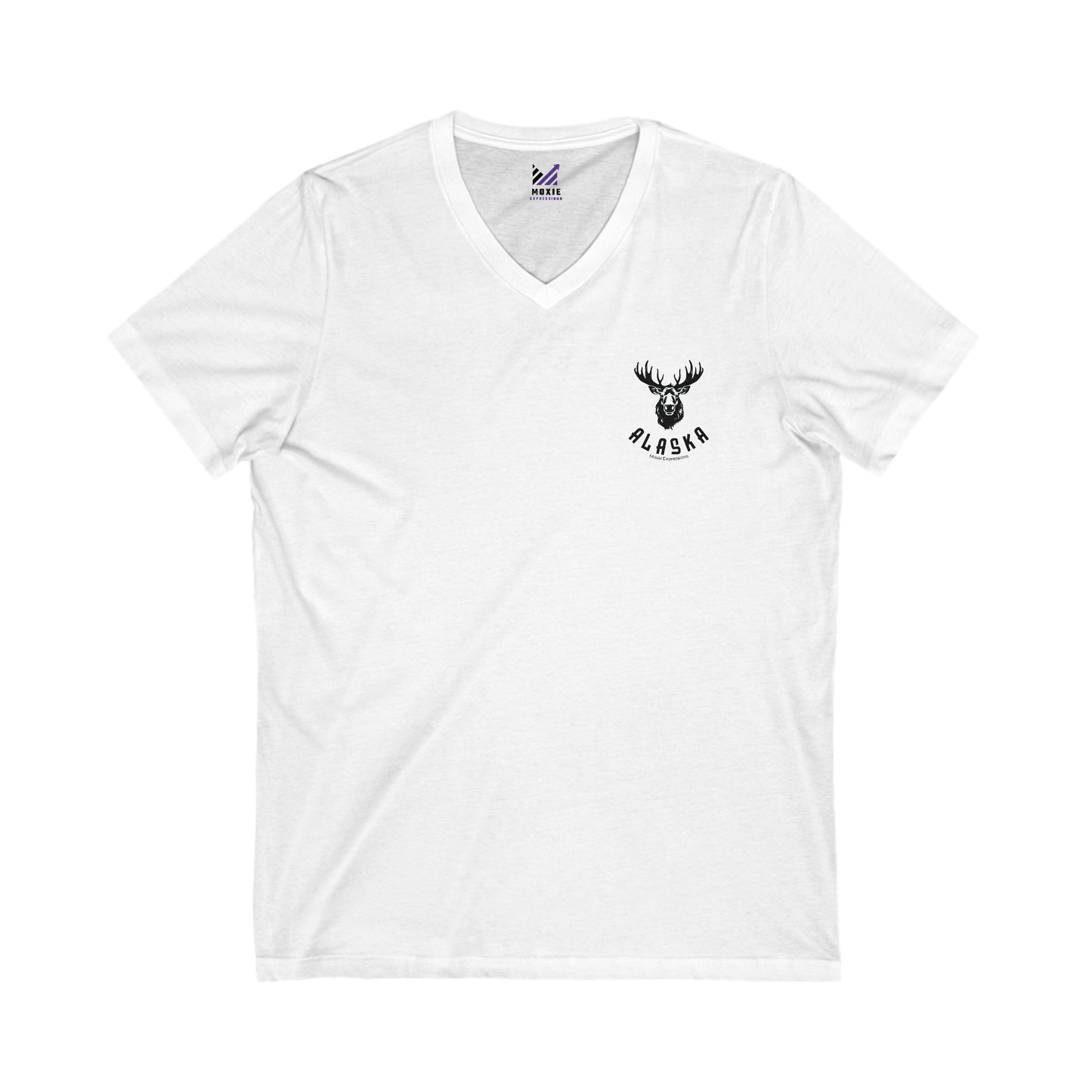Northern Tracks Unisex Jersey Short Sleeve V-Neck Tee