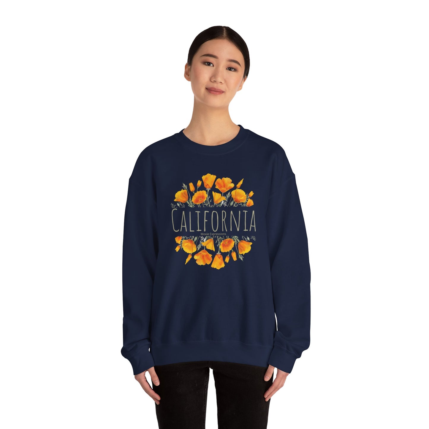 Golden Bloom Unisex Crewneck Sweatshirt