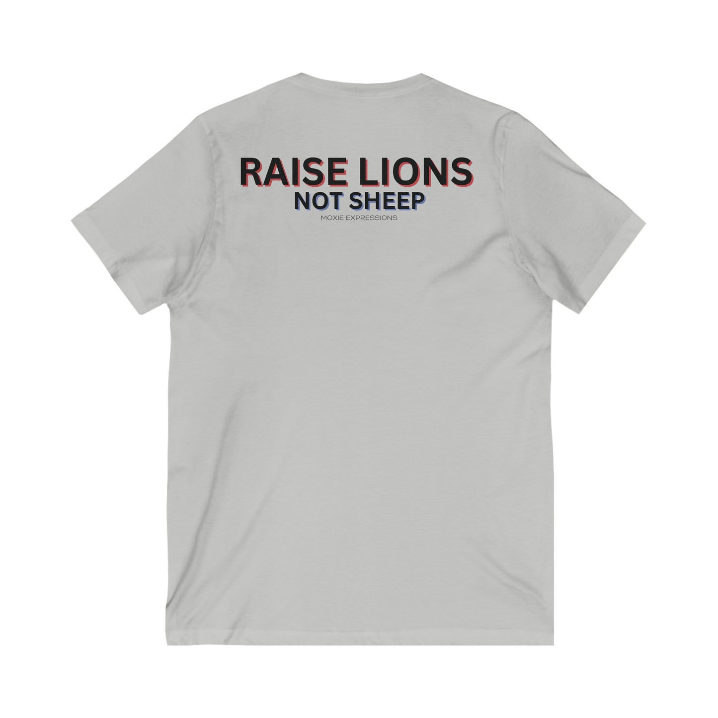 Raise Roaring Hearts Unisex Jersey Short Sleeve V-Neck Tee