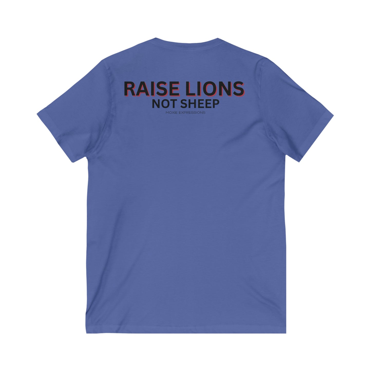 Raise Roaring Hearts Unisex Jersey Short Sleeve V-Neck Tee