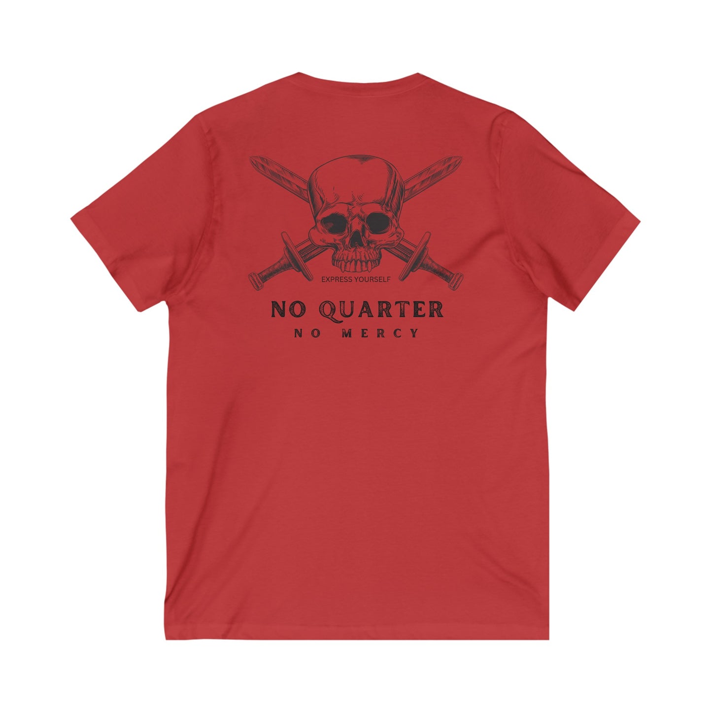 No Quarter No Mercy Unisex Jersey Short Sleeve V-Neck Tee