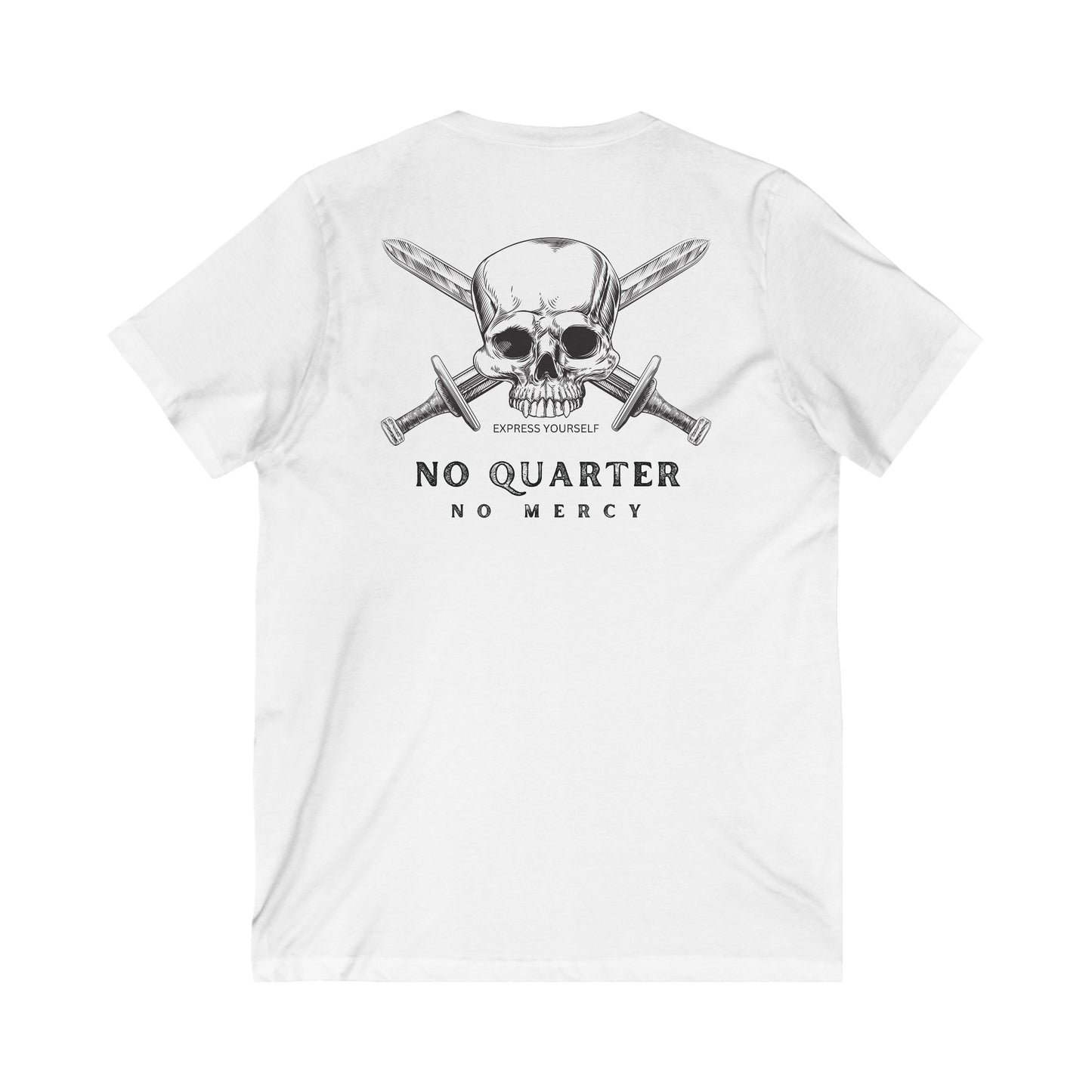 No Quarter No Mercy Unisex Jersey Short Sleeve V-Neck Tee