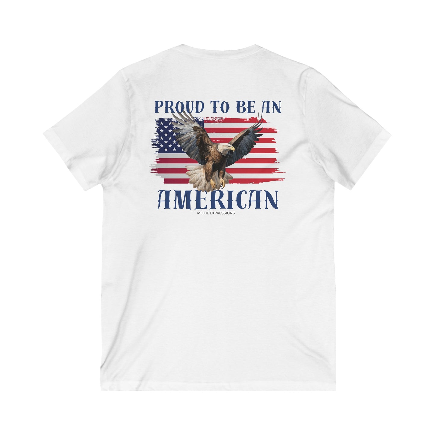 Proud Patriot Unisex Jersey Short Sleeve V-Neck Tee