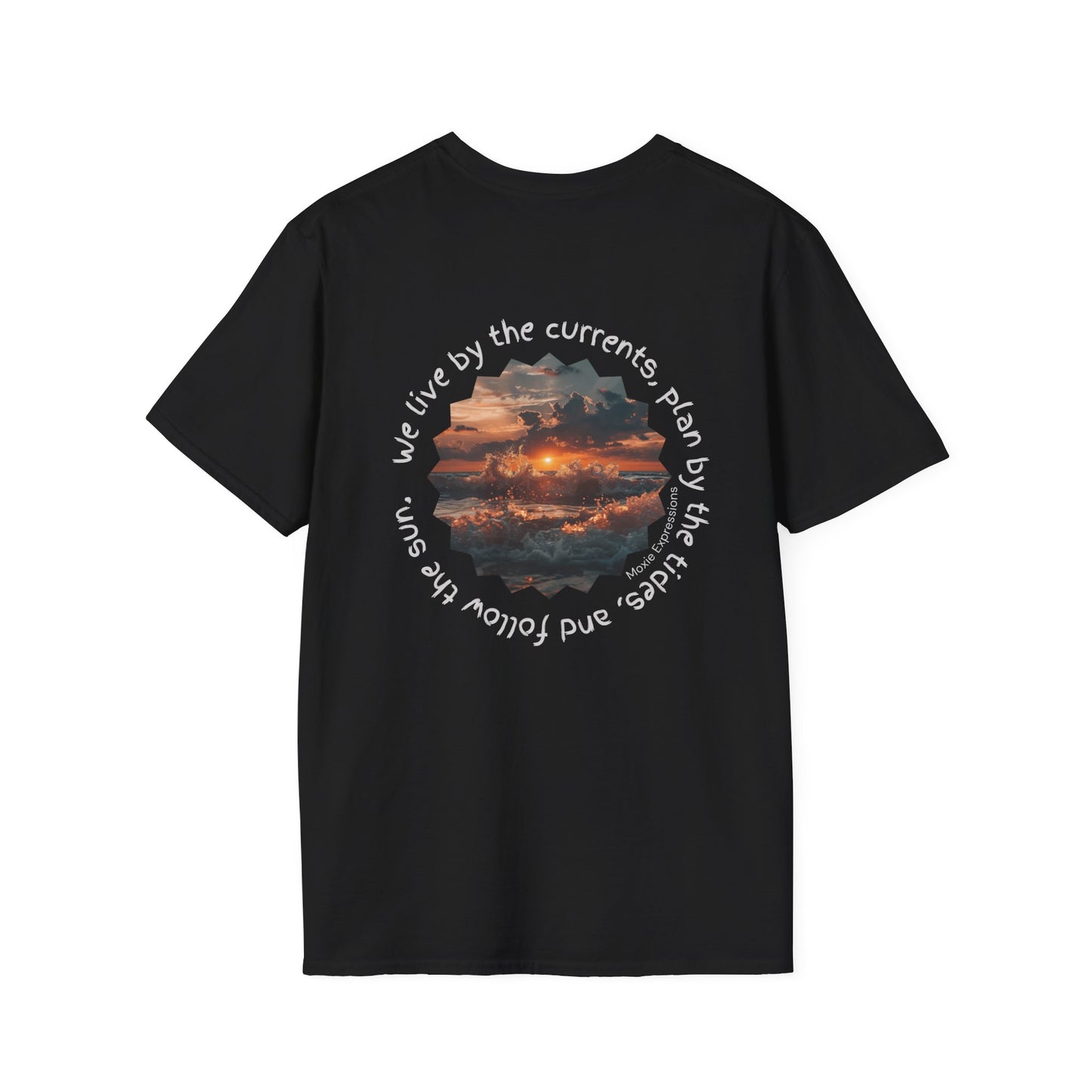 Florida Sunset Currents Unisex Softstyle Crewneck T-Shirt