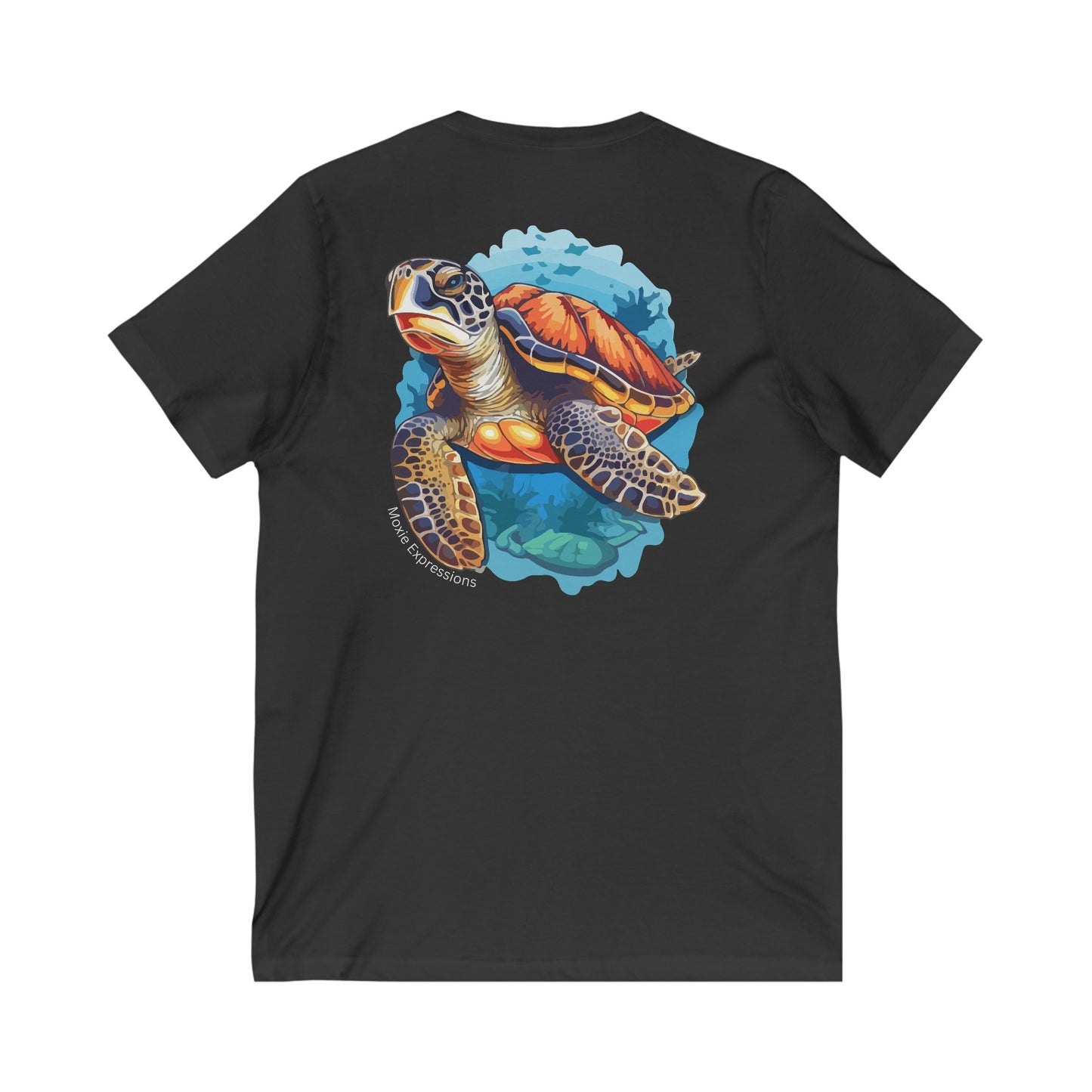 Tidal Tranquility Unisex Jersey Short Sleeve V-Neck Tee