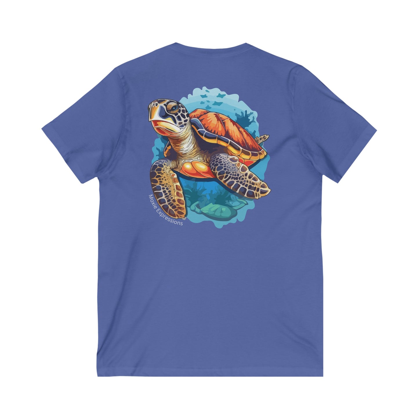 Tidal Tranquility Unisex Jersey Short Sleeve V-Neck Tee