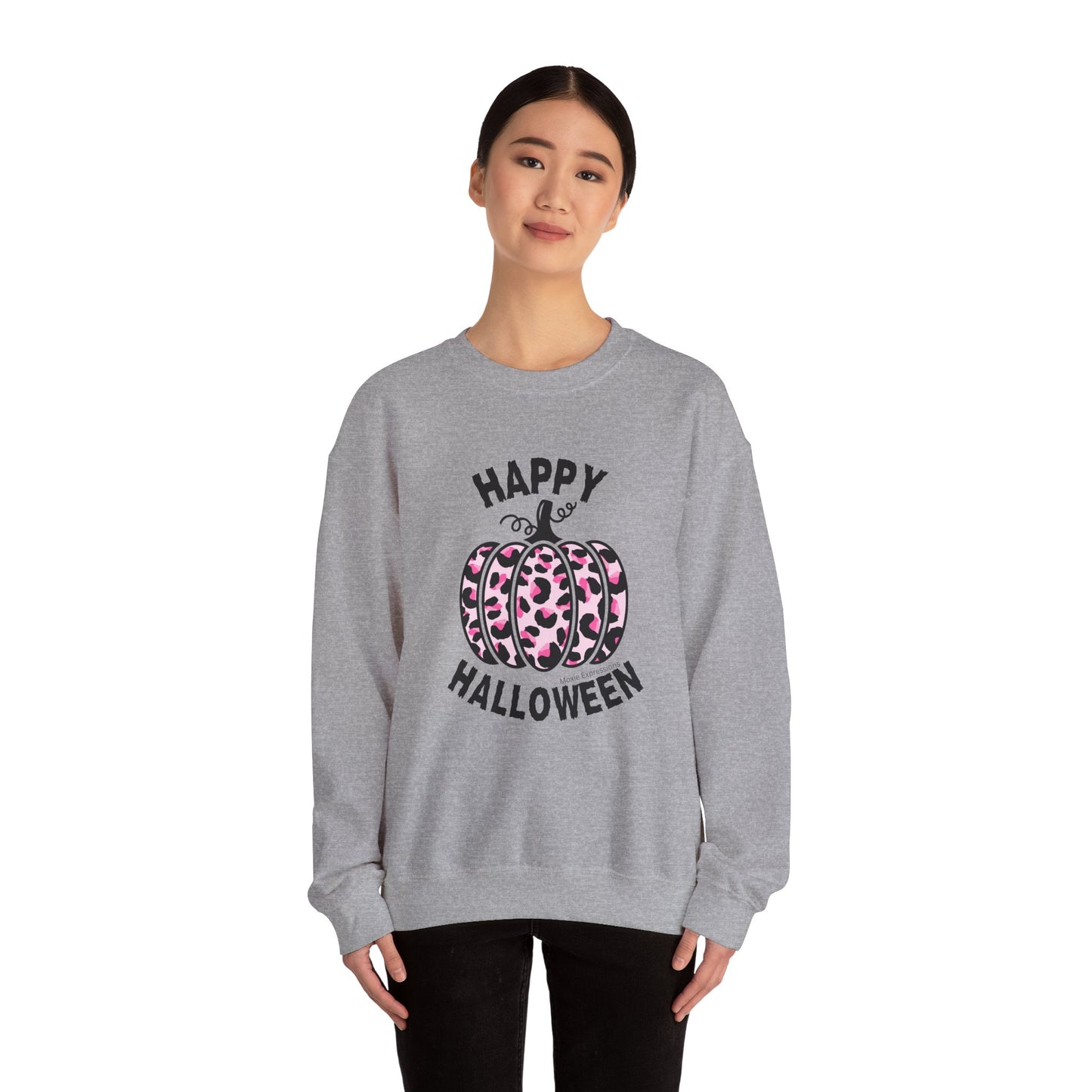 Sassy Pink Pumpkin Patch Unisex Crewneck Sweatshirt