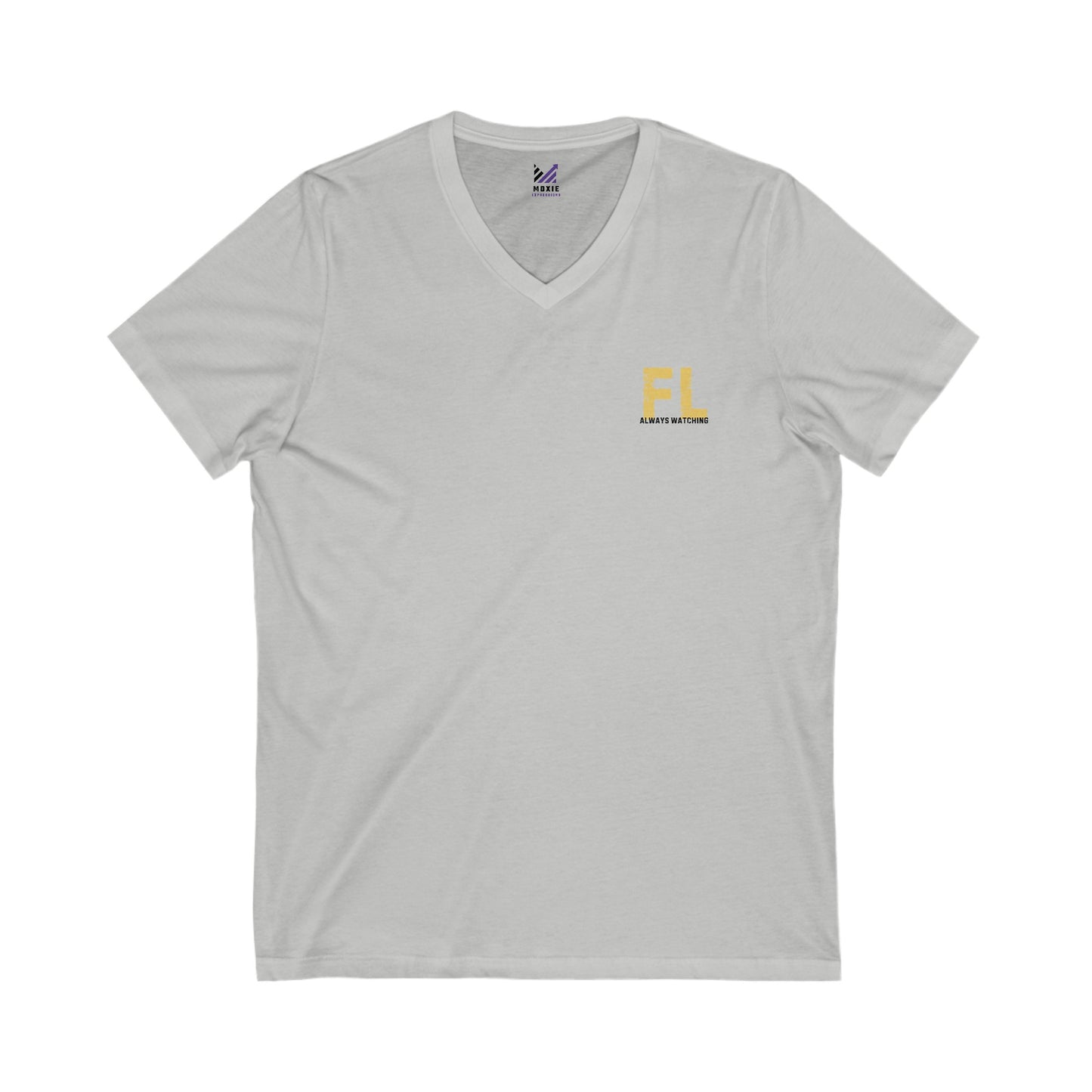 Florida Always Watching Unisex Jersey Short Sleeve V-Neck Tee