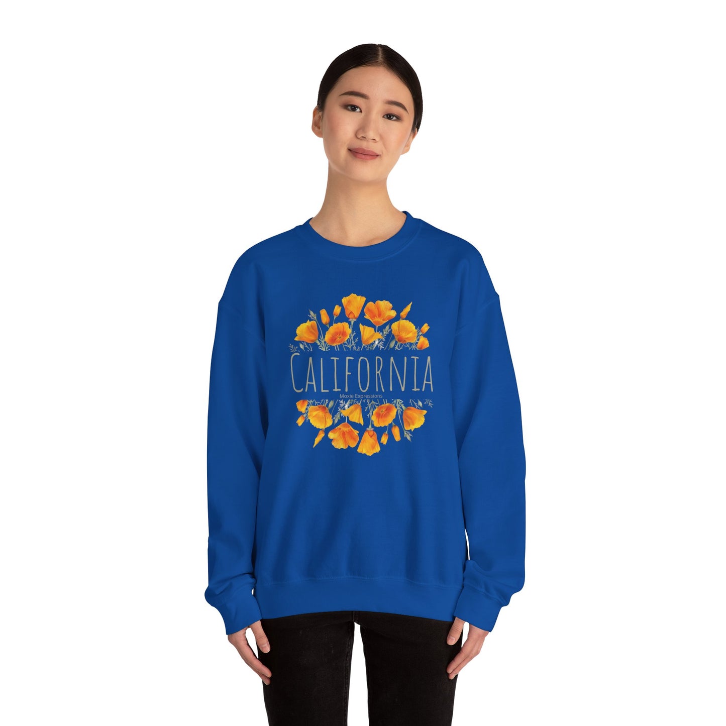 Golden Bloom Unisex Crewneck Sweatshirt