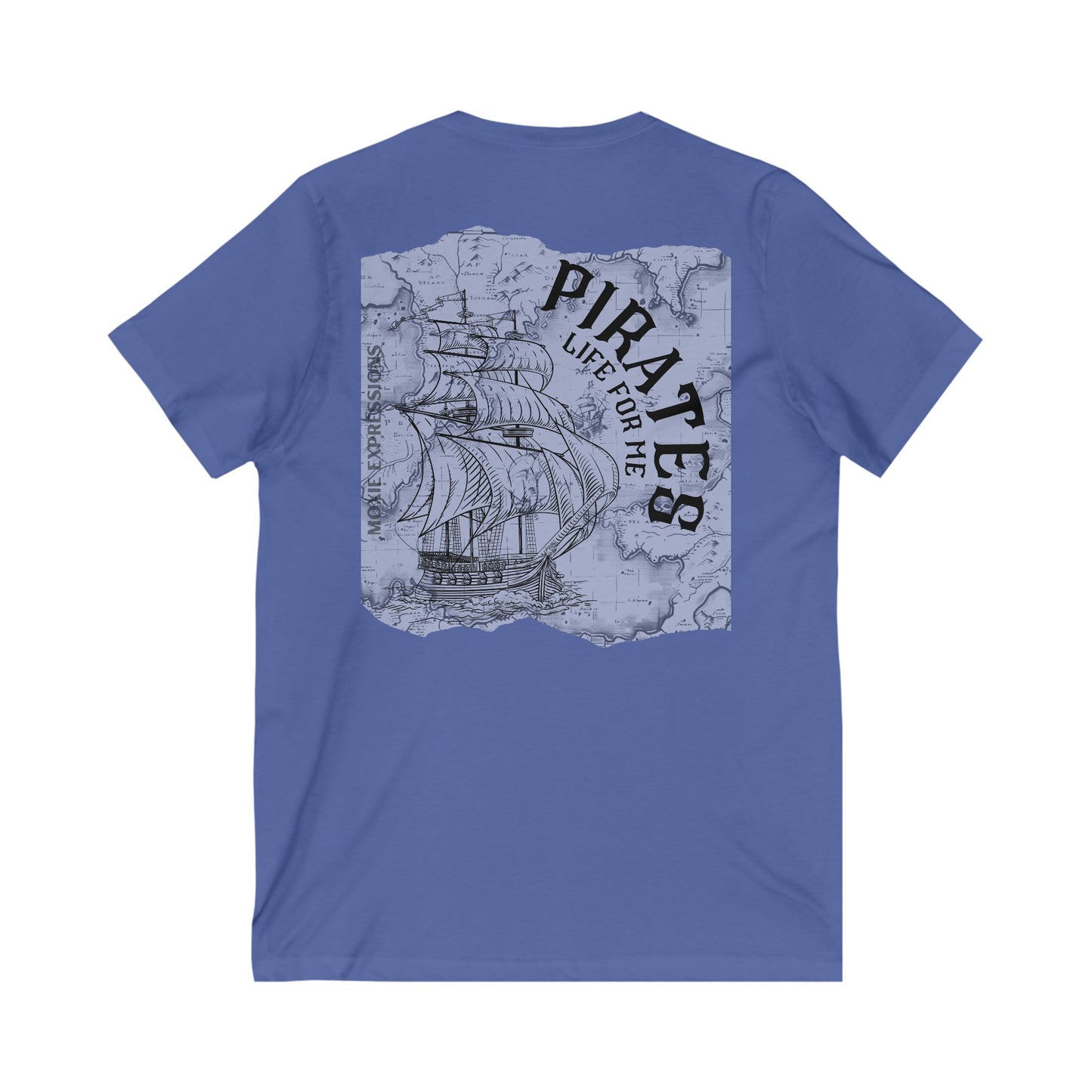 Treasure Seeker Unisex Jersey Short Sleeve V-Neck Tee