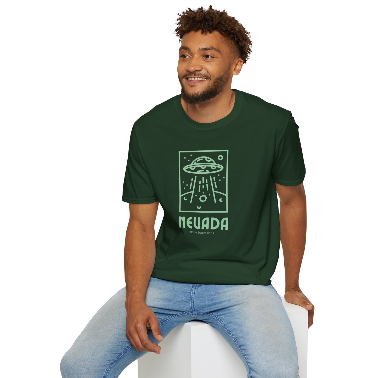 Nevada Alien Encounter Unisex Softstyle Crewneck T-Shirt