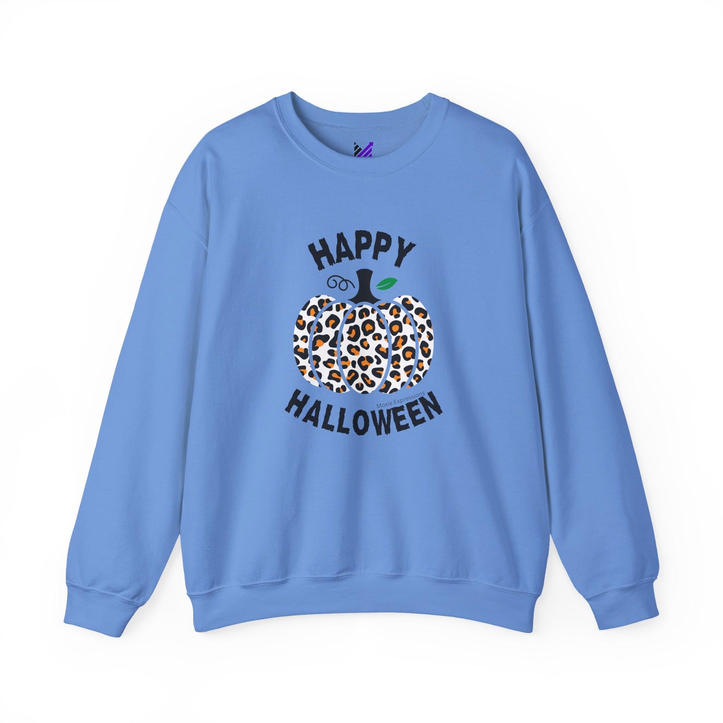 Cheetah Chic Pumpkin Patch Unisex Crewneck Sweatshirt