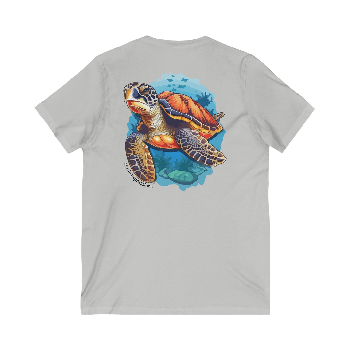 Tidal Tranquility Unisex Jersey Short Sleeve V-Neck Tee