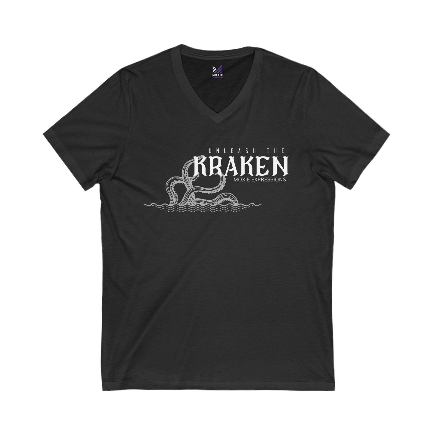 Kraken Wrath Unisex Jersey Short Sleeve V-Neck Tee